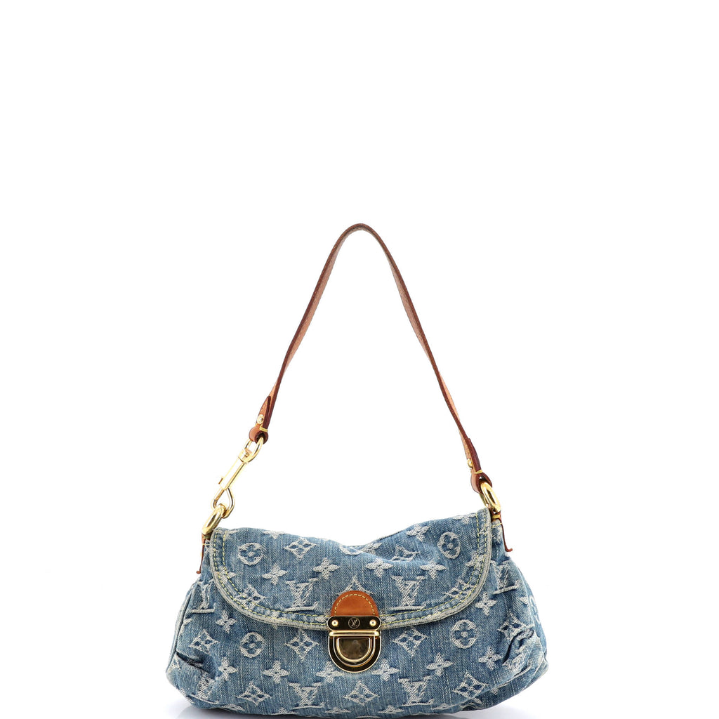 Pleaty Handbag Denim Mini