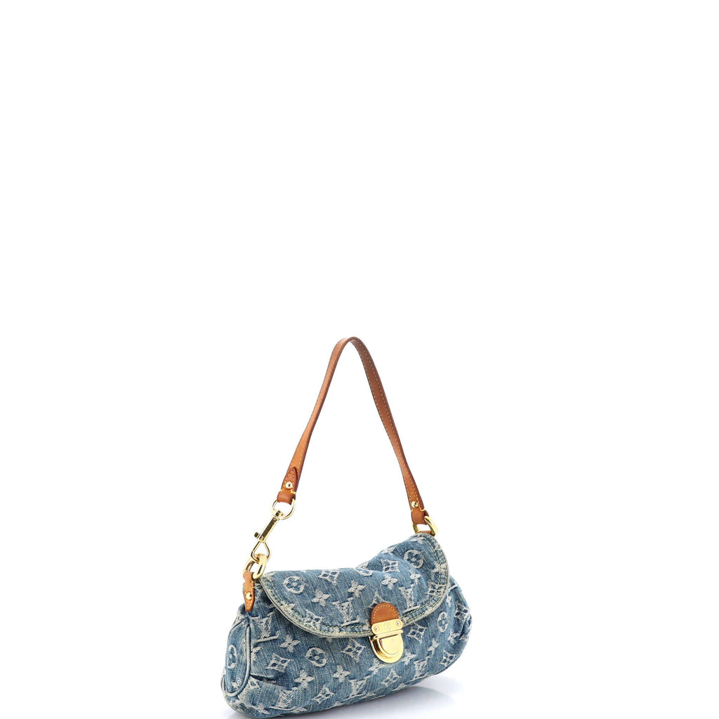 Pleaty Handbag Denim Mini