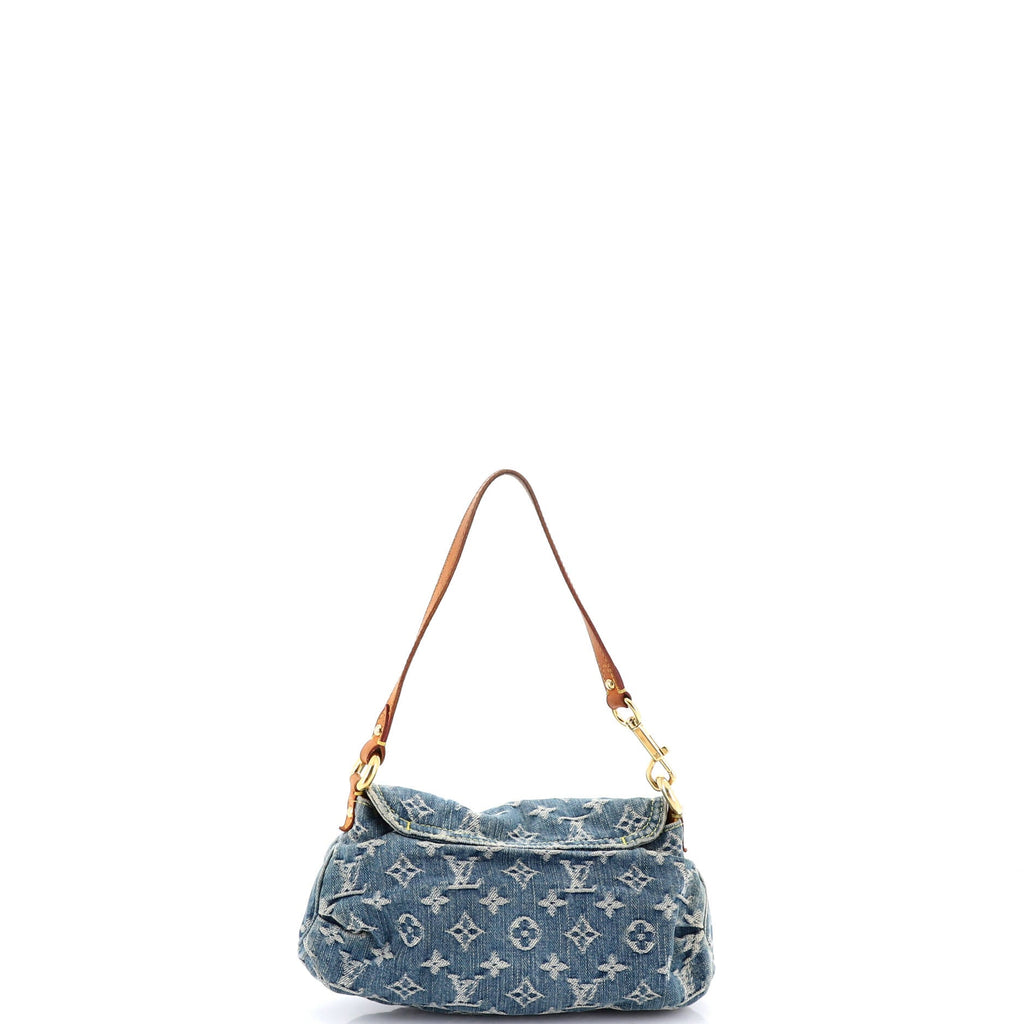 Pleaty Handbag Denim Mini