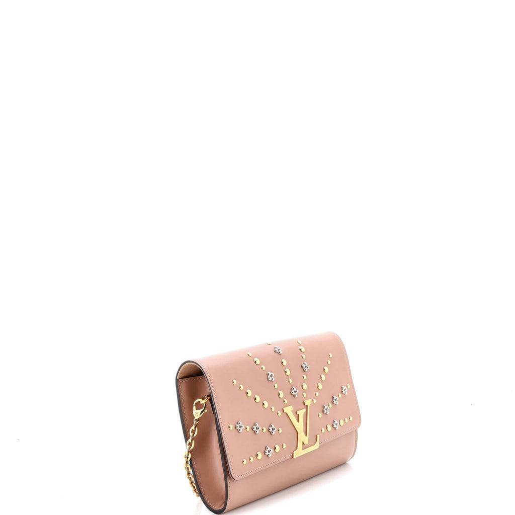 Chain Louise Clutch Studded Leather GM