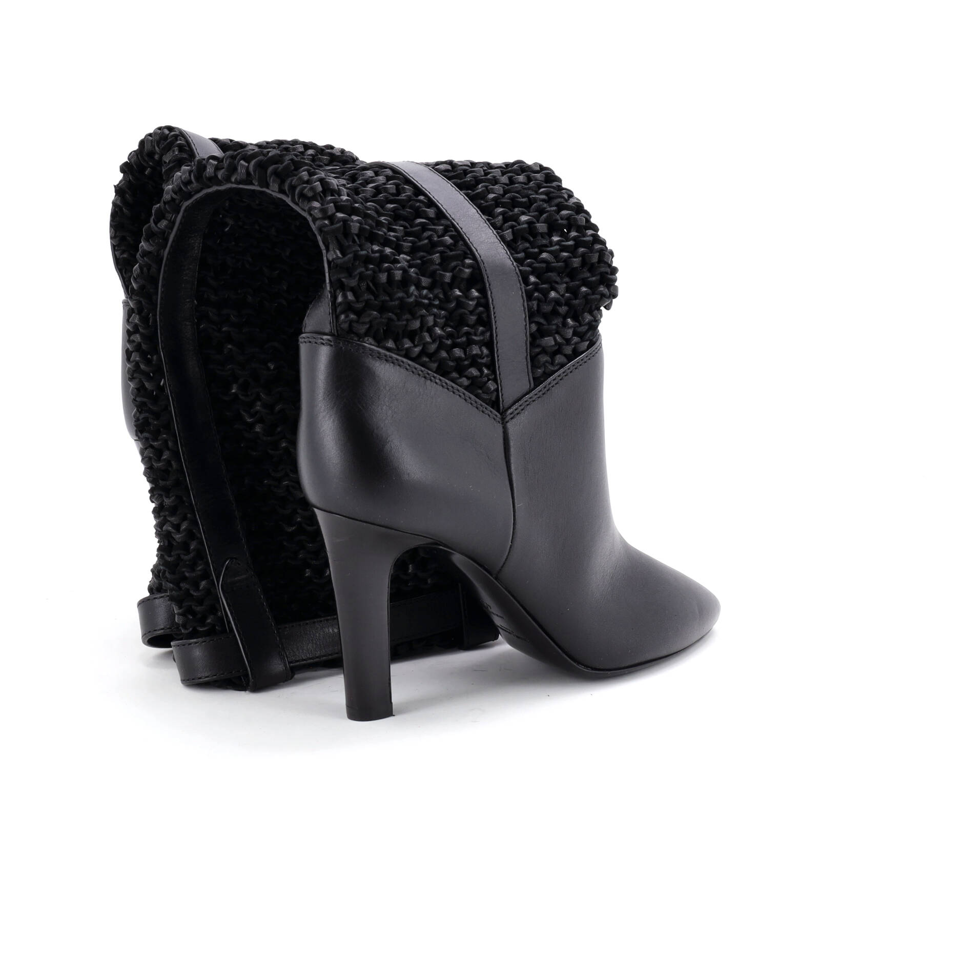 Women's Kim Knee High Boots Woven Leather 90
