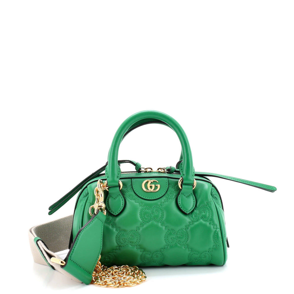 Ophidia Convertible Boston Top Handle Bag GG Matelasse Leather Mini