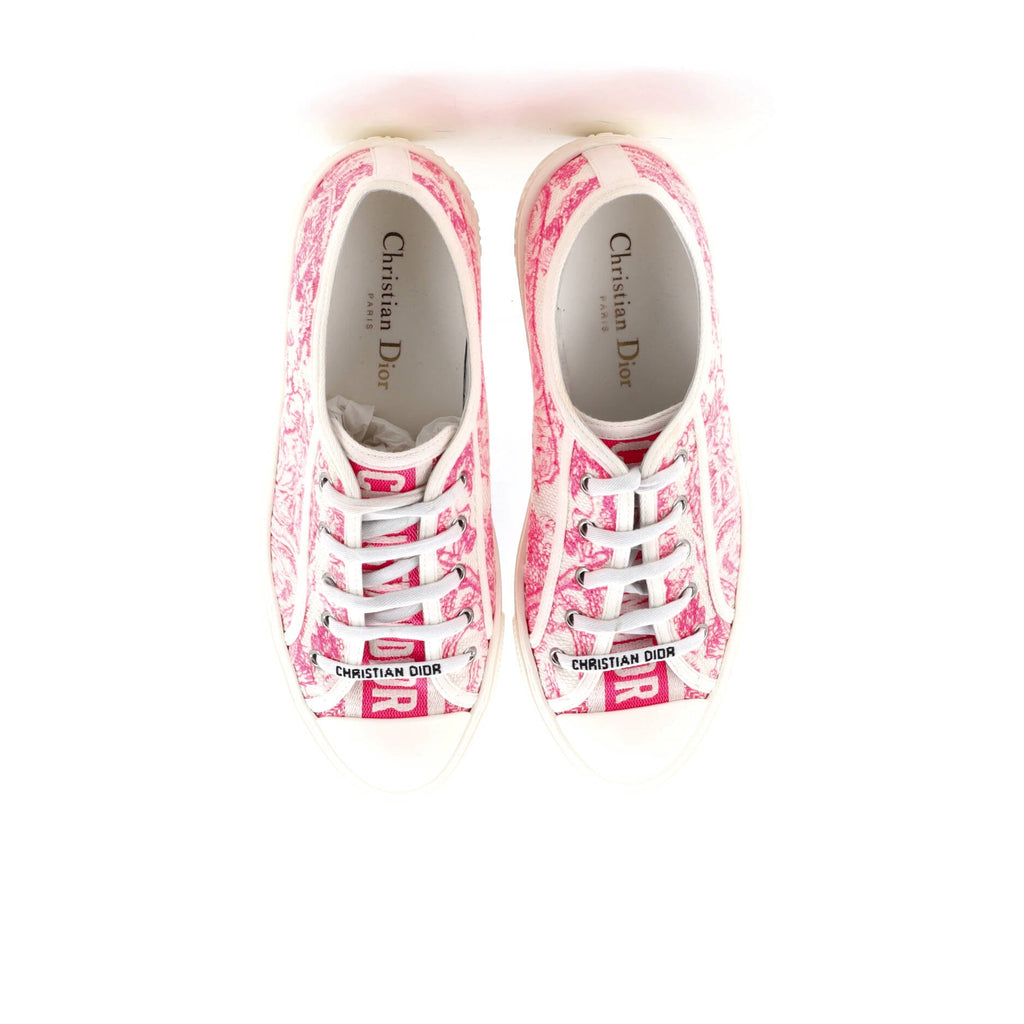 Women's Walk'N'Dior Sneakers Embroidered Canvas