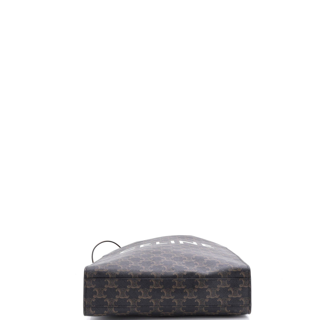 Vertical Cabas Tote Triomphe Coated Canvas Small