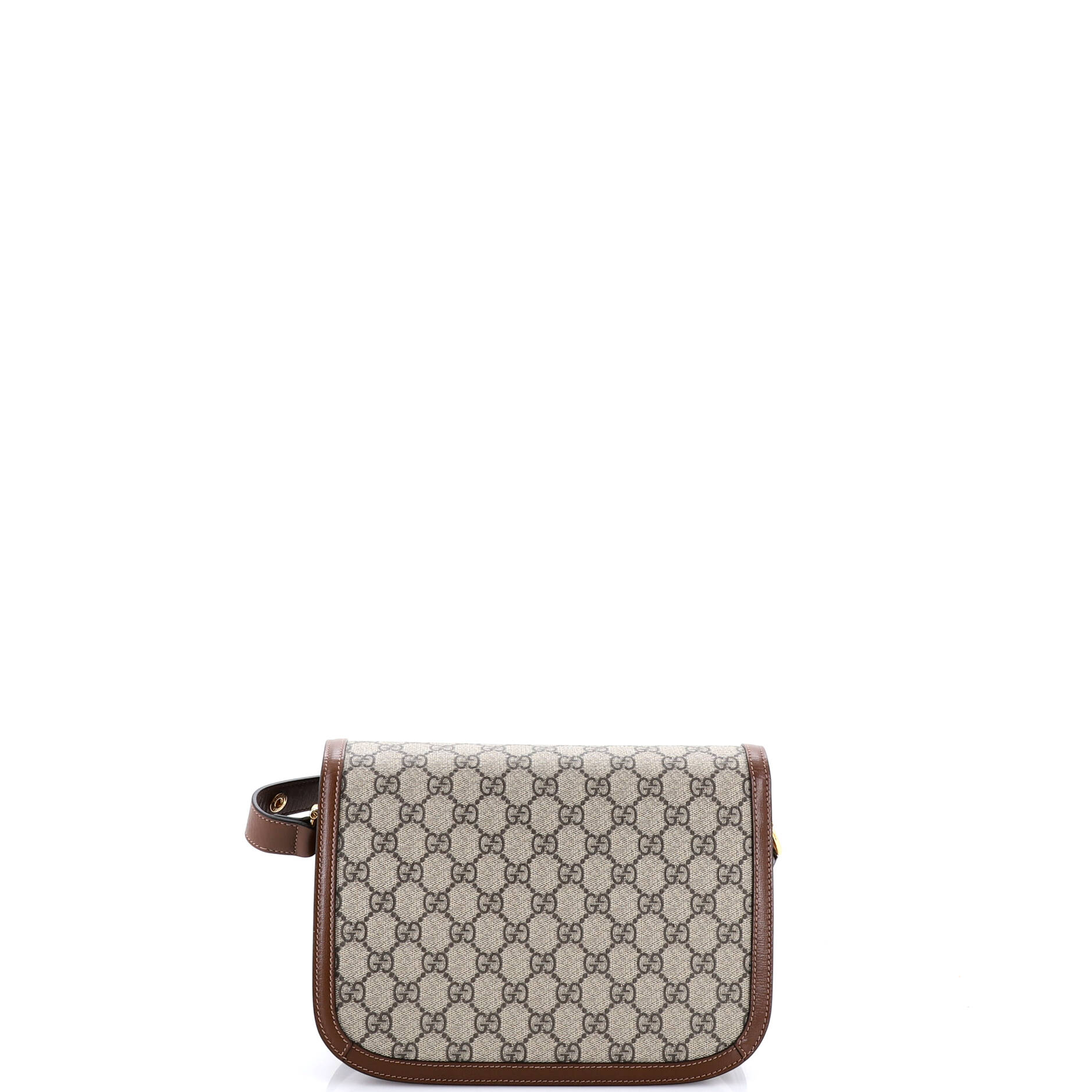 Horsebit 1955 Shoulder Bag GG Coated Canvas with Leather Small