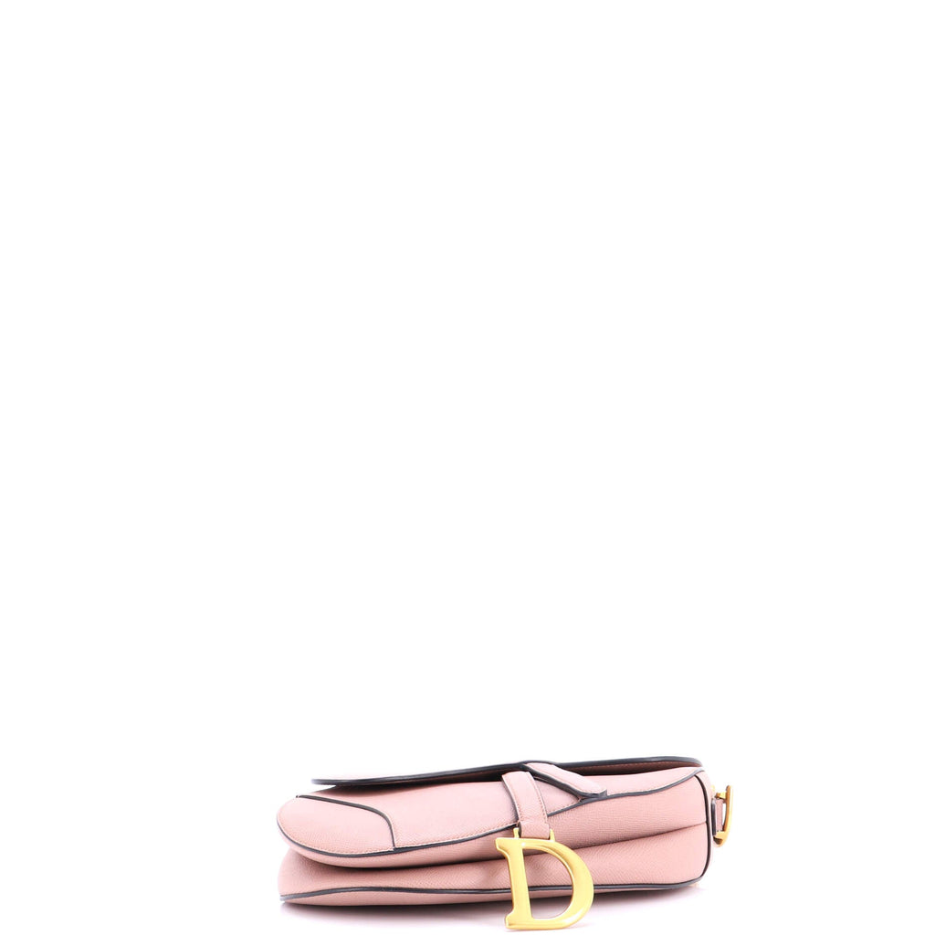 Saddle Handbag with Strap Leather Medium