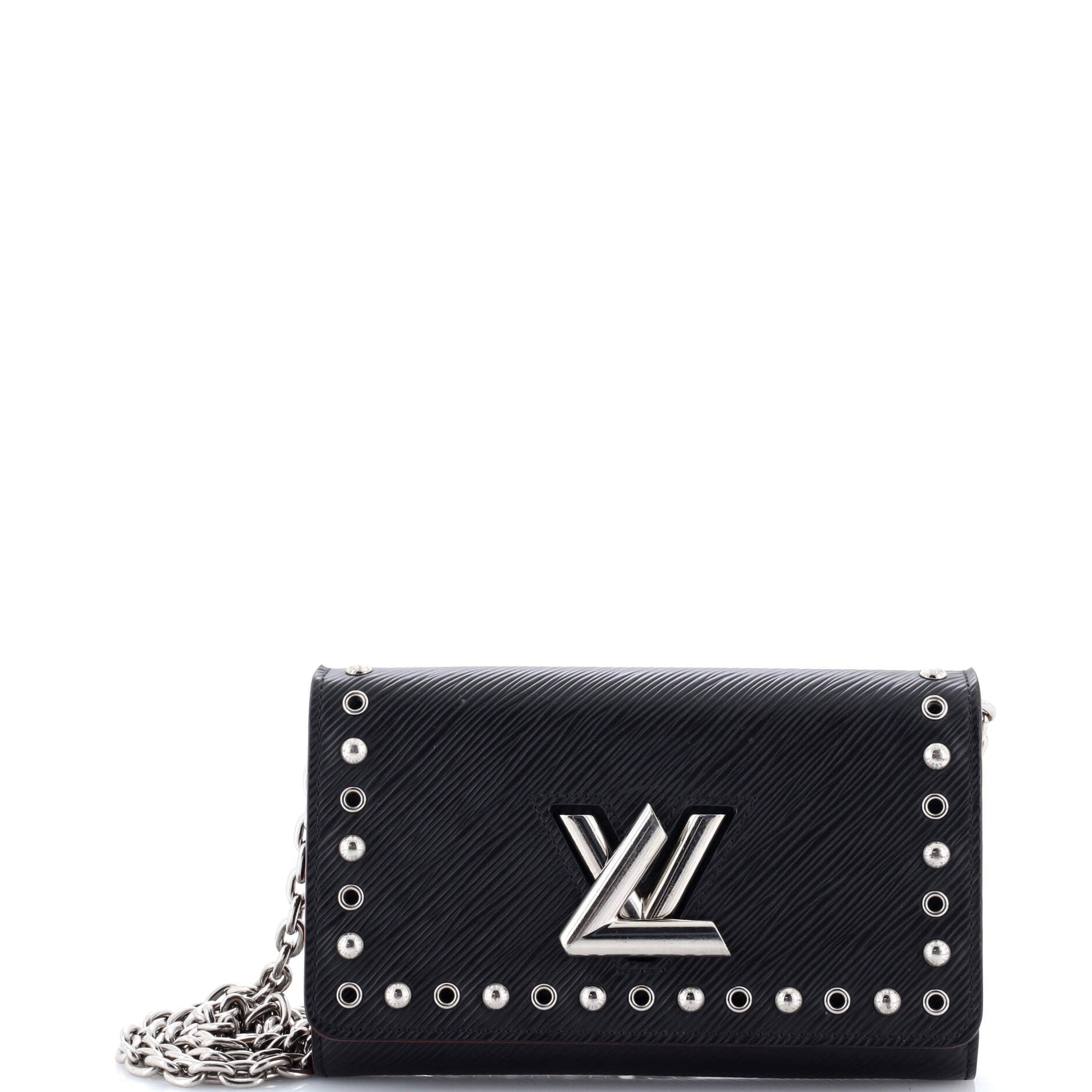 Twist Chain Wallet Studded Epi Leather