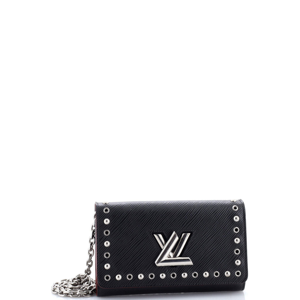 Twist Chain Wallet Studded Epi Leather