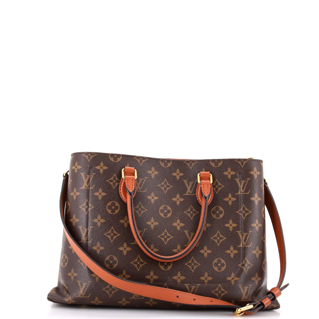Flower Tote Monogram Canvas with Leather