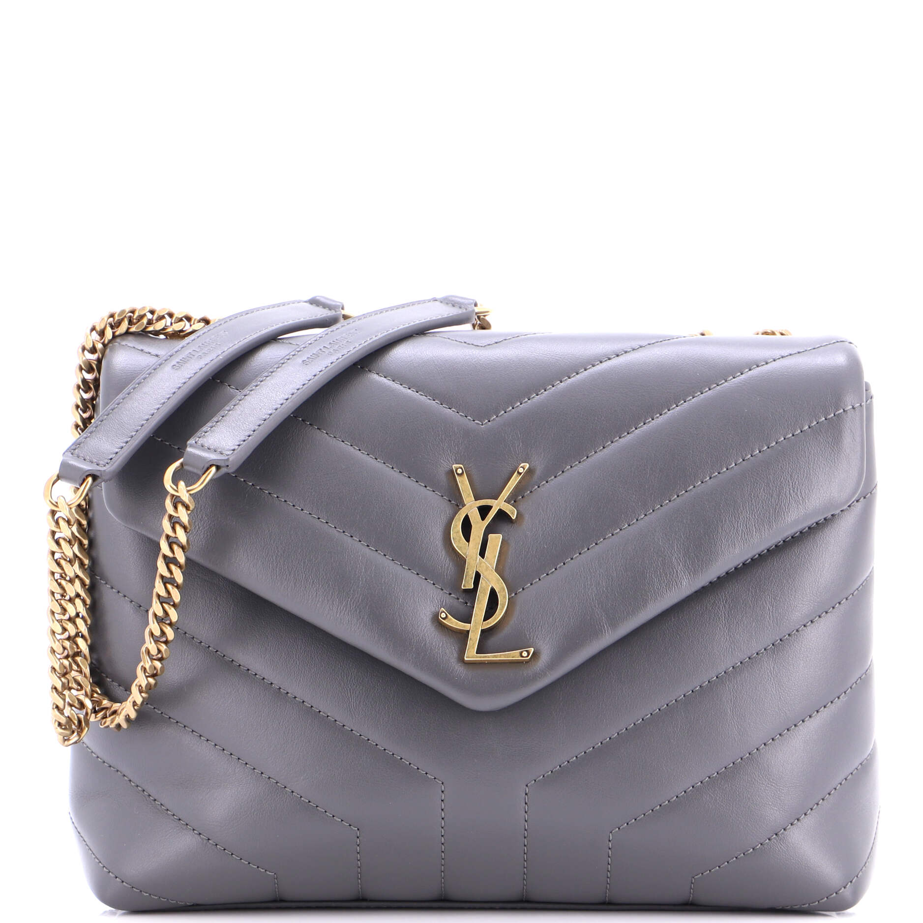 Loulou Shoulder Bag Matelasse Chevron Leather Small