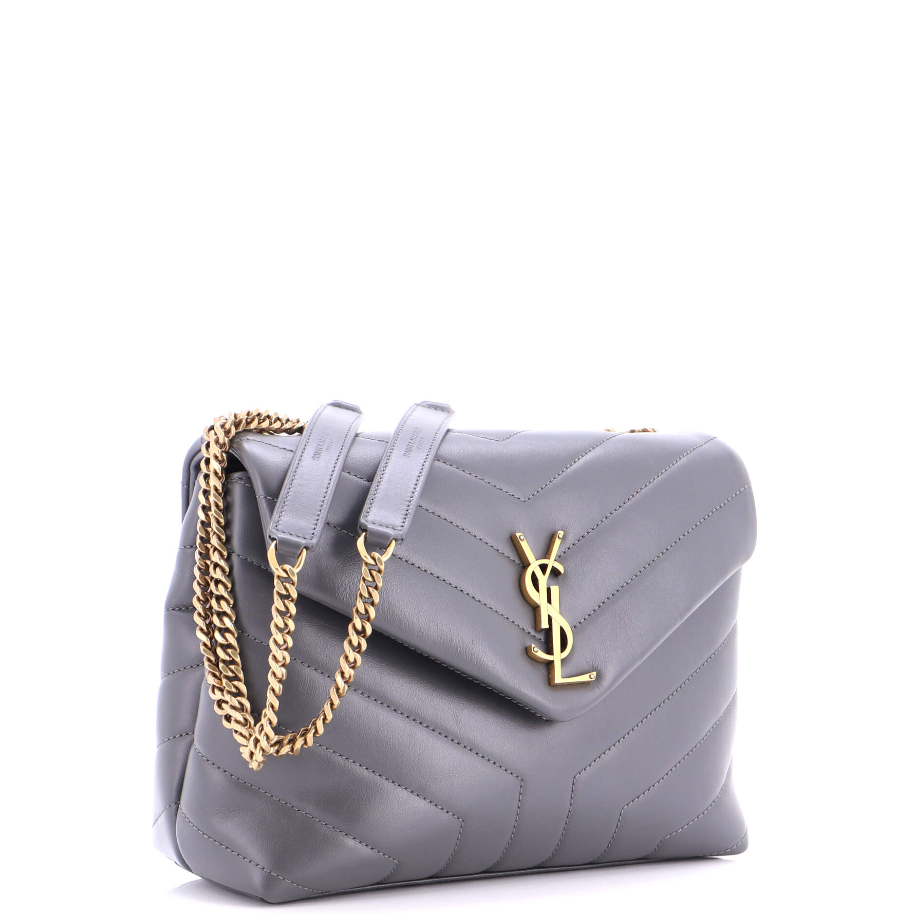 Loulou Shoulder Bag Matelasse Chevron Leather Small