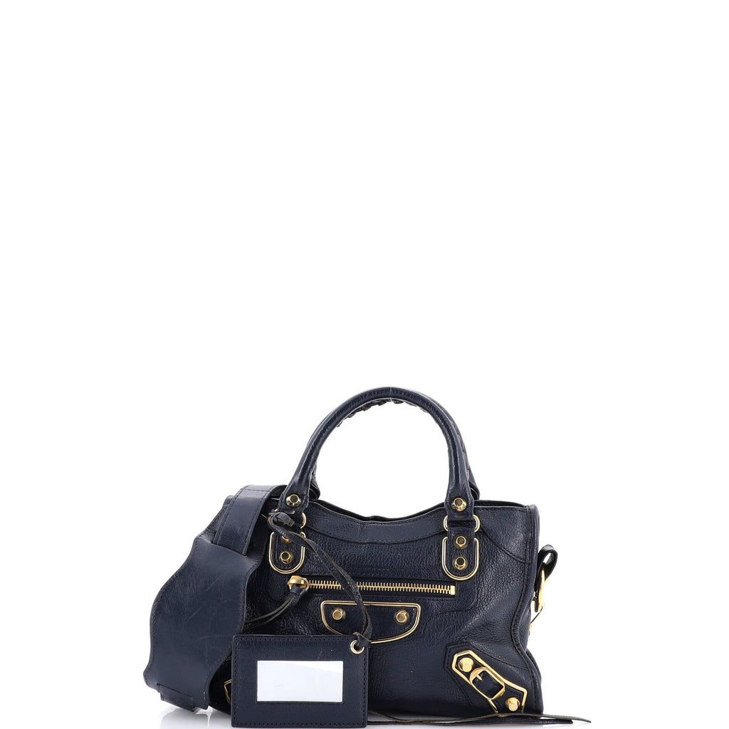 City Classic Metallic Edge Bag Leather Mini