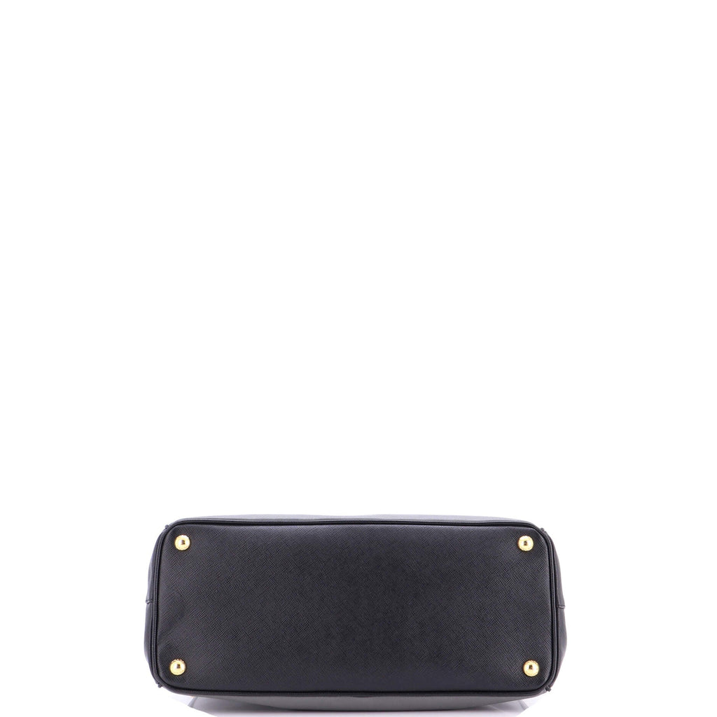Double Zip Lux Tote Saffiano Leather Medium