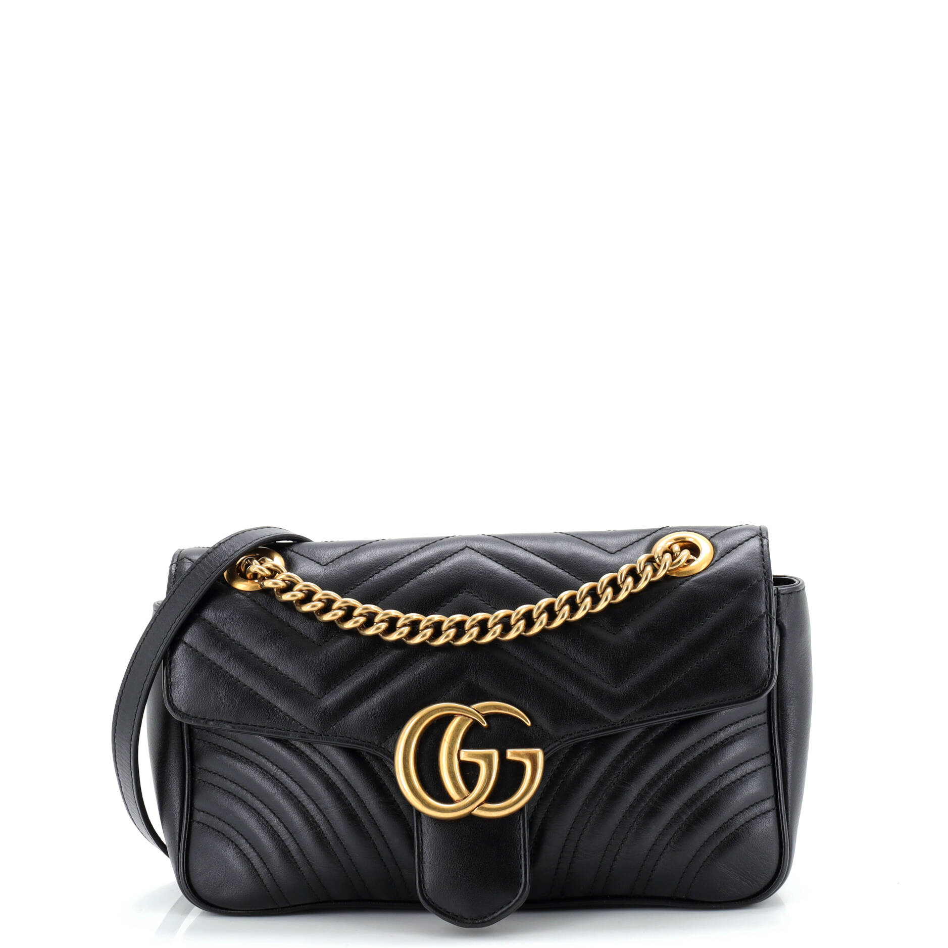 GG Marmont Flap Bag Matelasse Leather Small