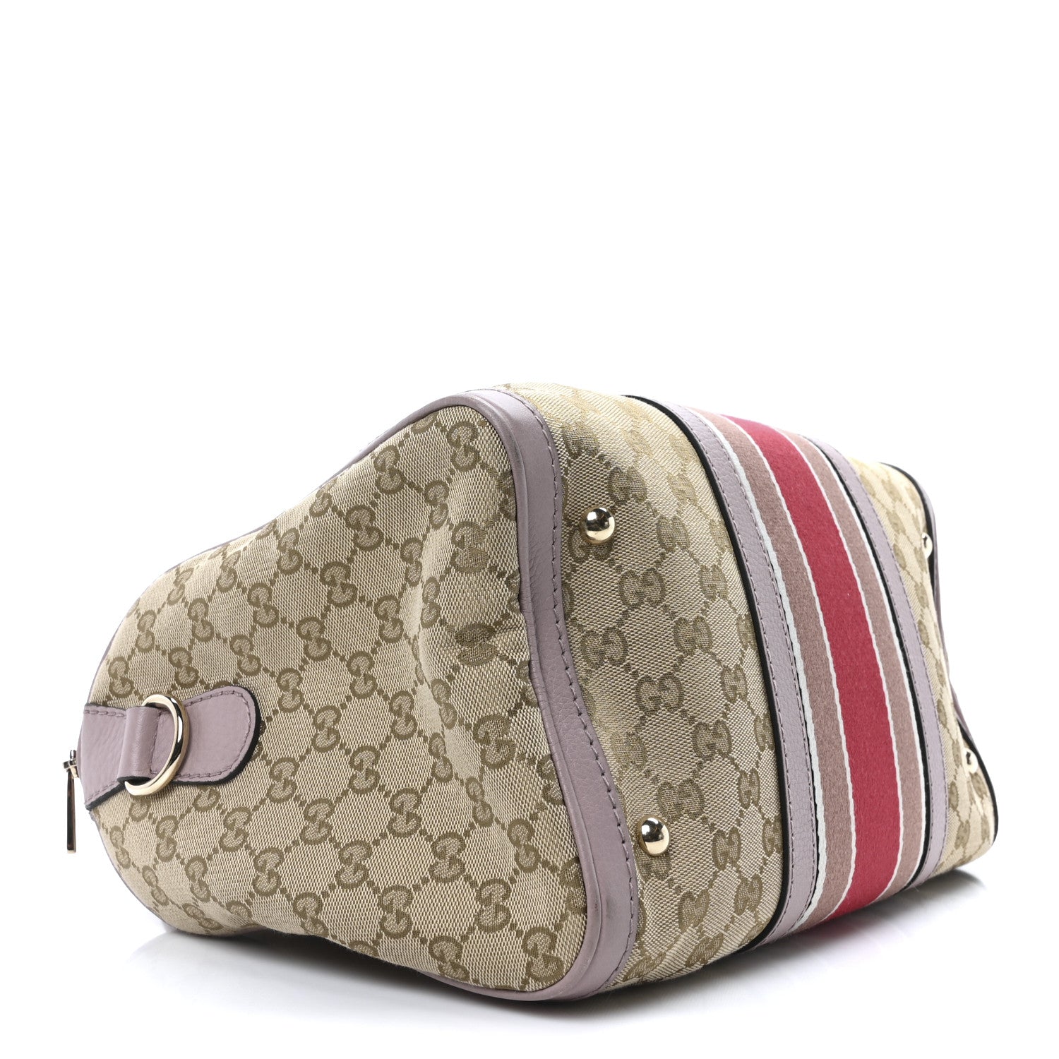 Monogram Selleria Calfskin Vintage Web Medium Boston New Sand Lilas