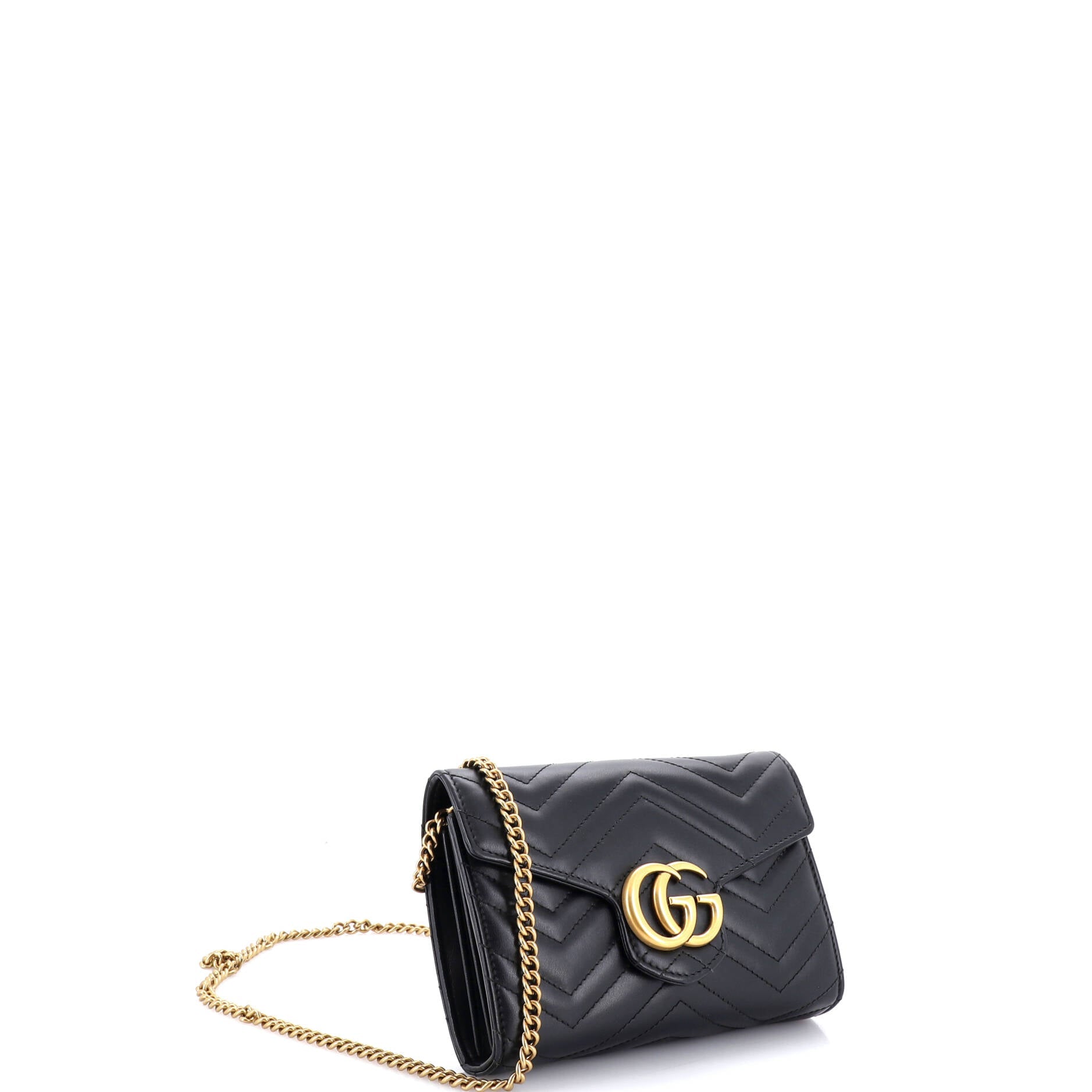 GG Marmont Chain Wallet Matelasse Leather Mini