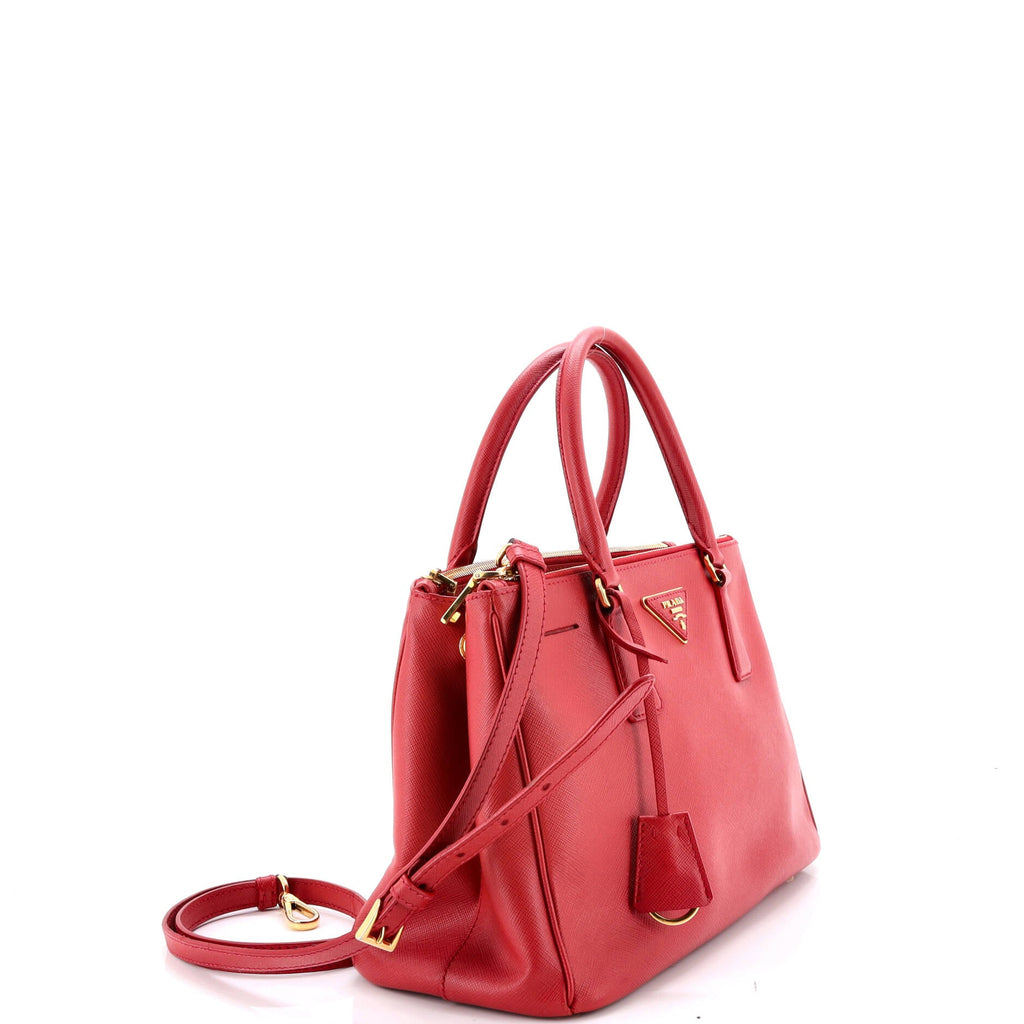 Double Zip Lux Tote Saffiano Leather Medium