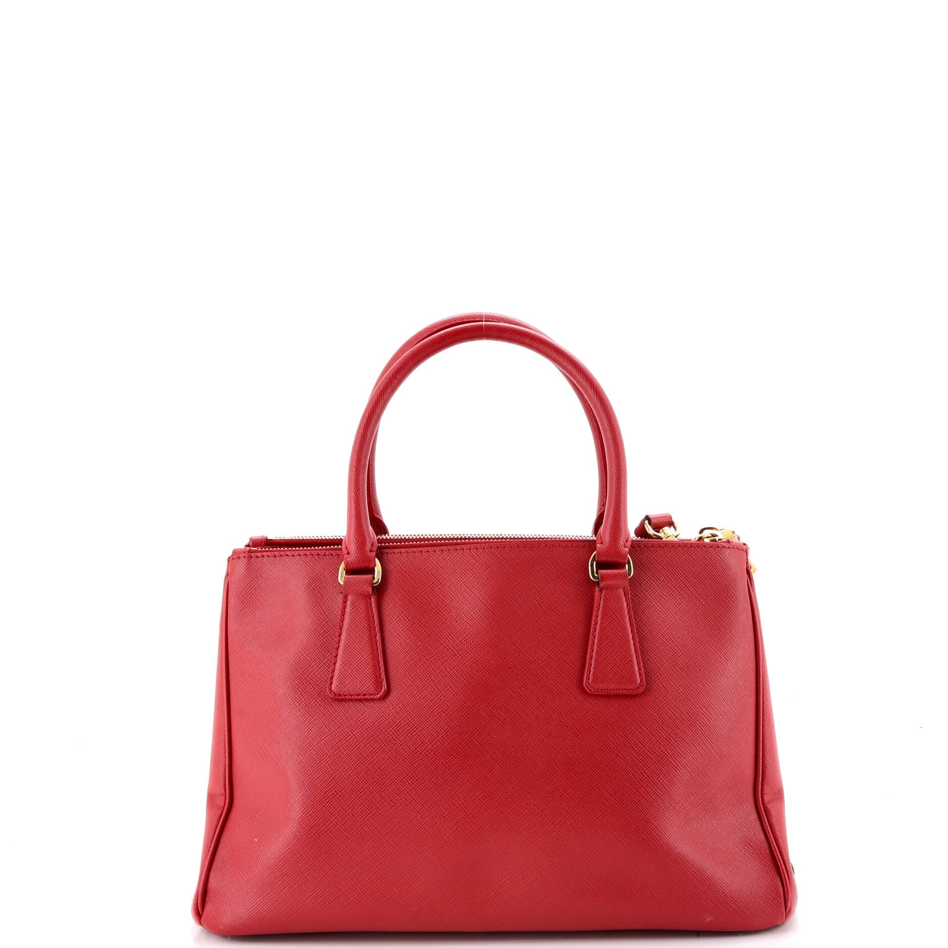 Double Zip Lux Tote Saffiano Leather Medium