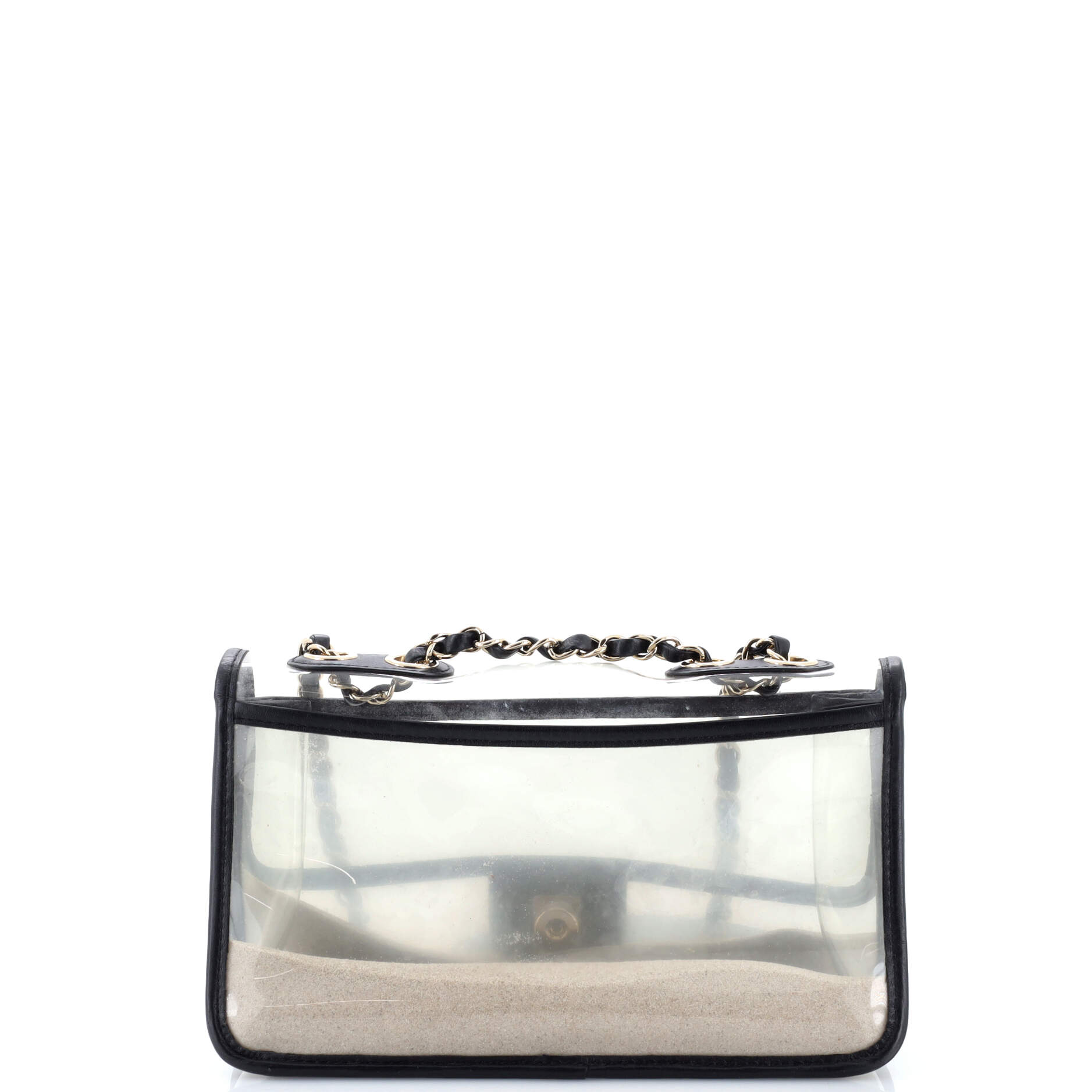 Sand By The Sea Flap Bag PVC with Lambskin Medium