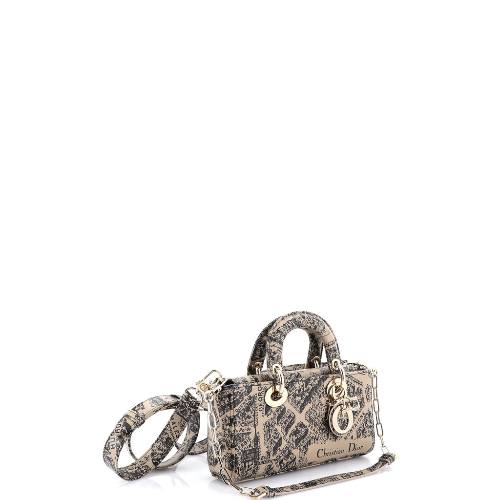 Lady D-Joy Bag Printed Leather Small