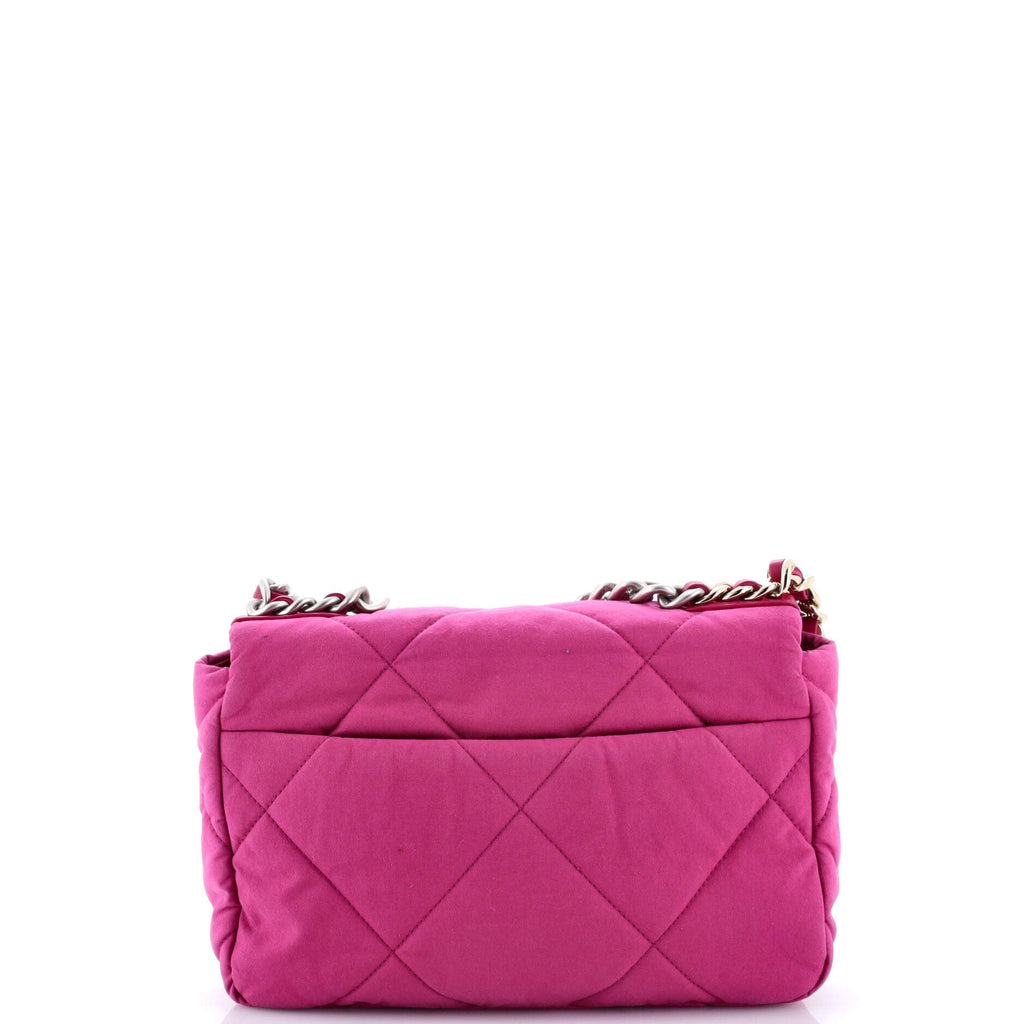 19 Flap Bag Quilted Canvas Medium
