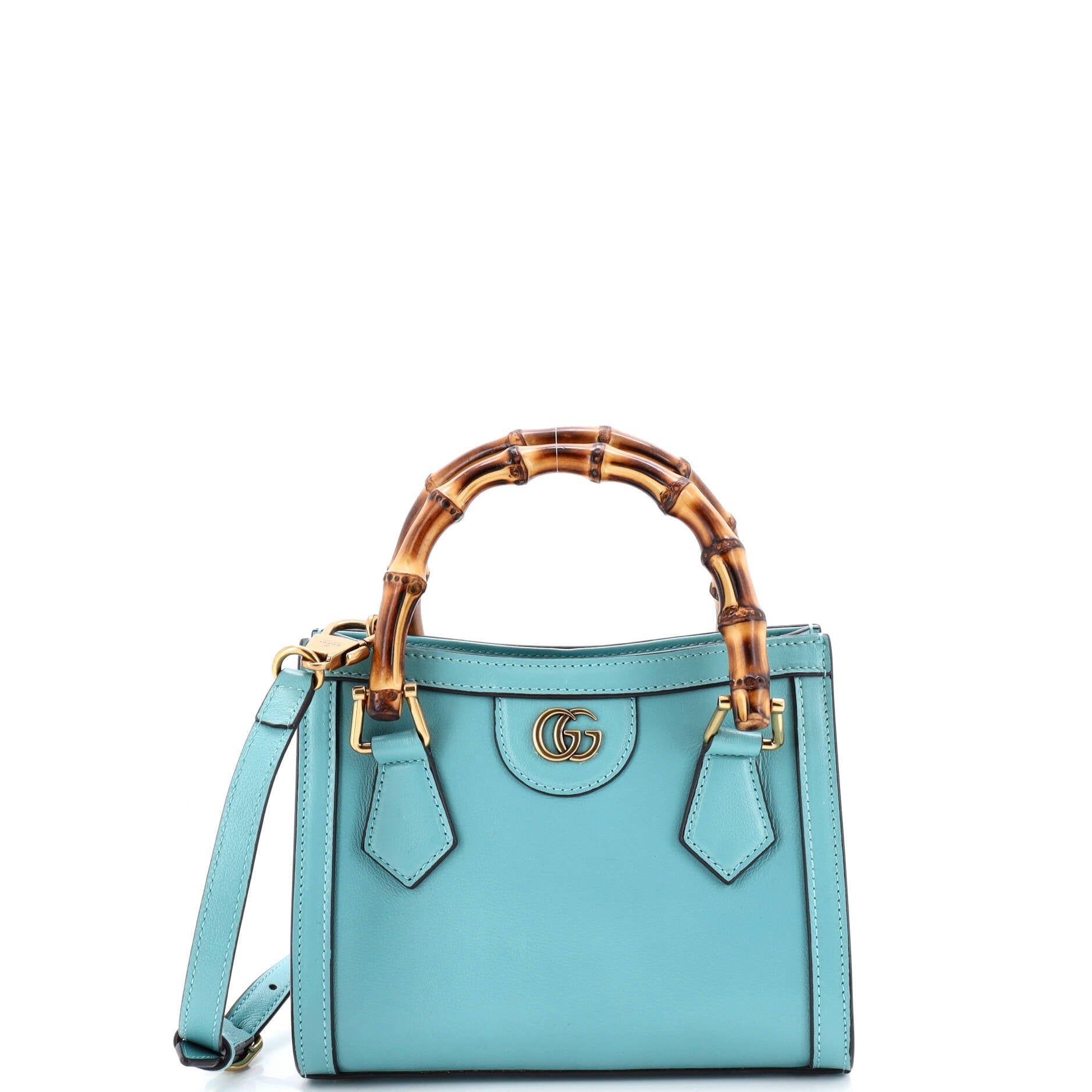 Diana NM Bamboo Handle Tote Leather Mini