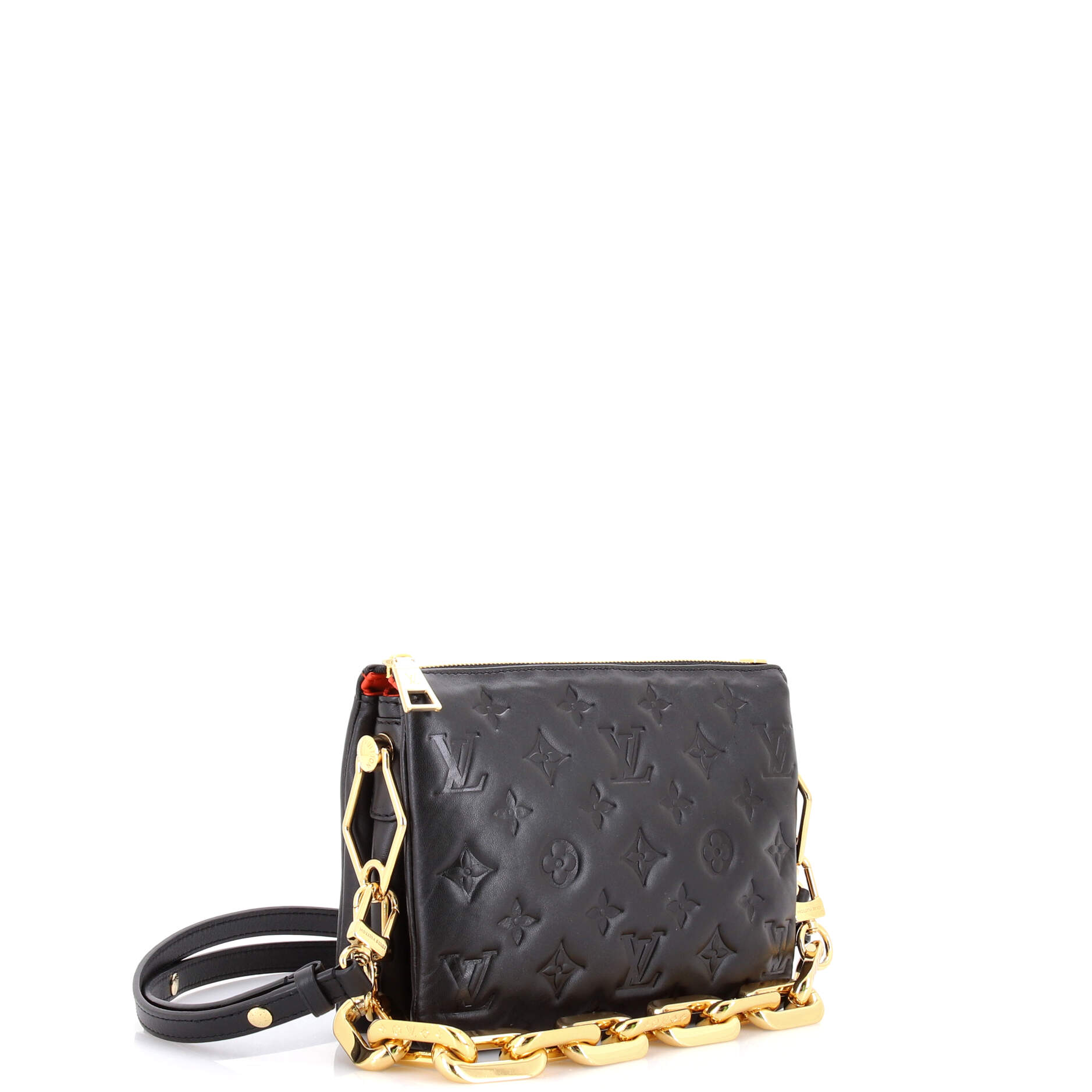 Coussin Bag Monogram Embossed Lambskin BB