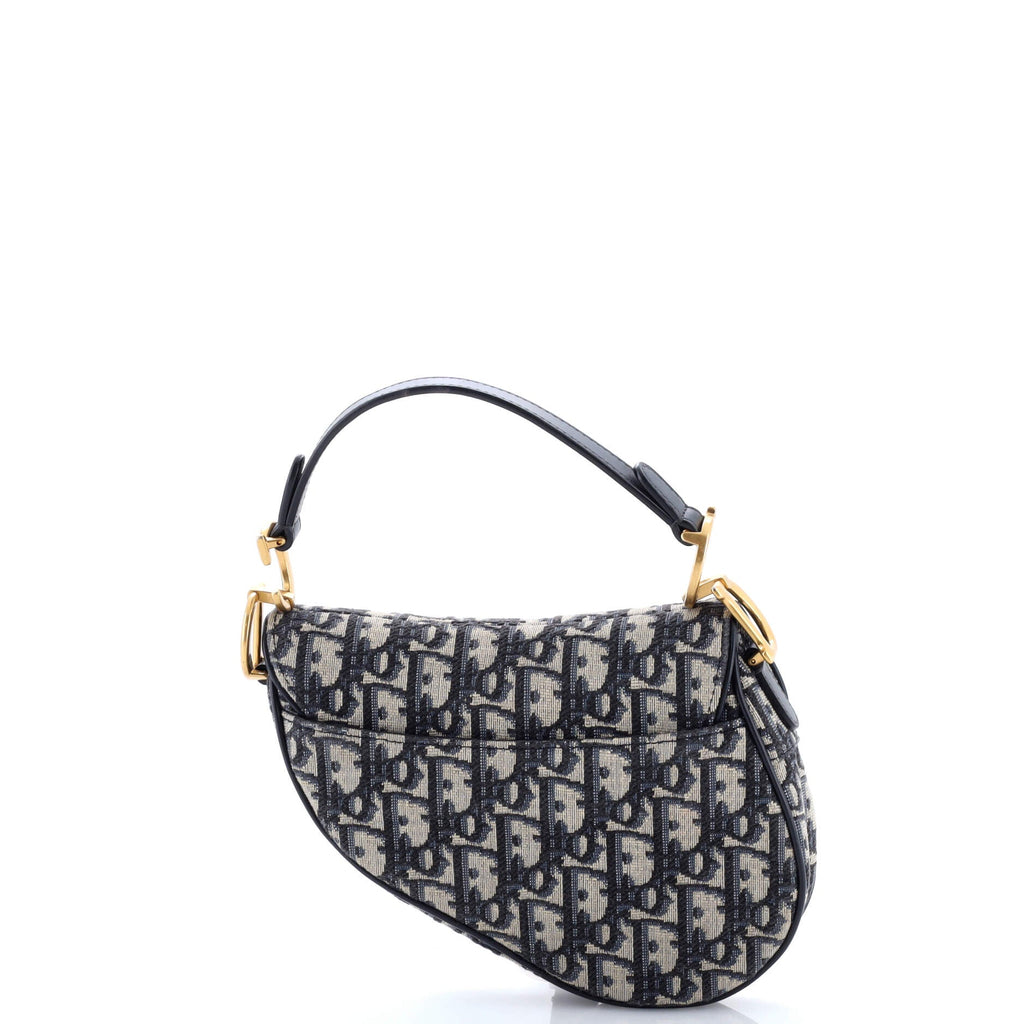 Saddle Handbag Oblique Canvas Mini