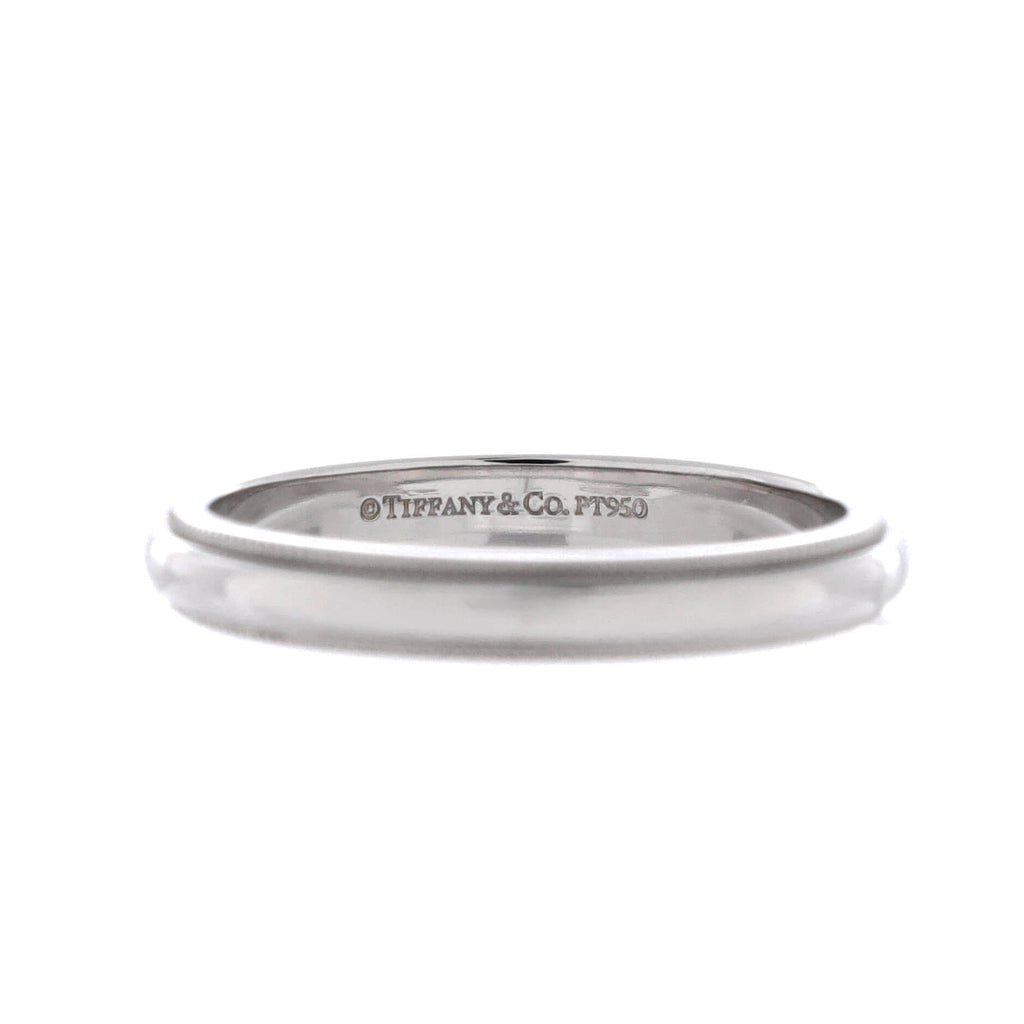 Classic Milgrain Band Ring Platinum 3mm