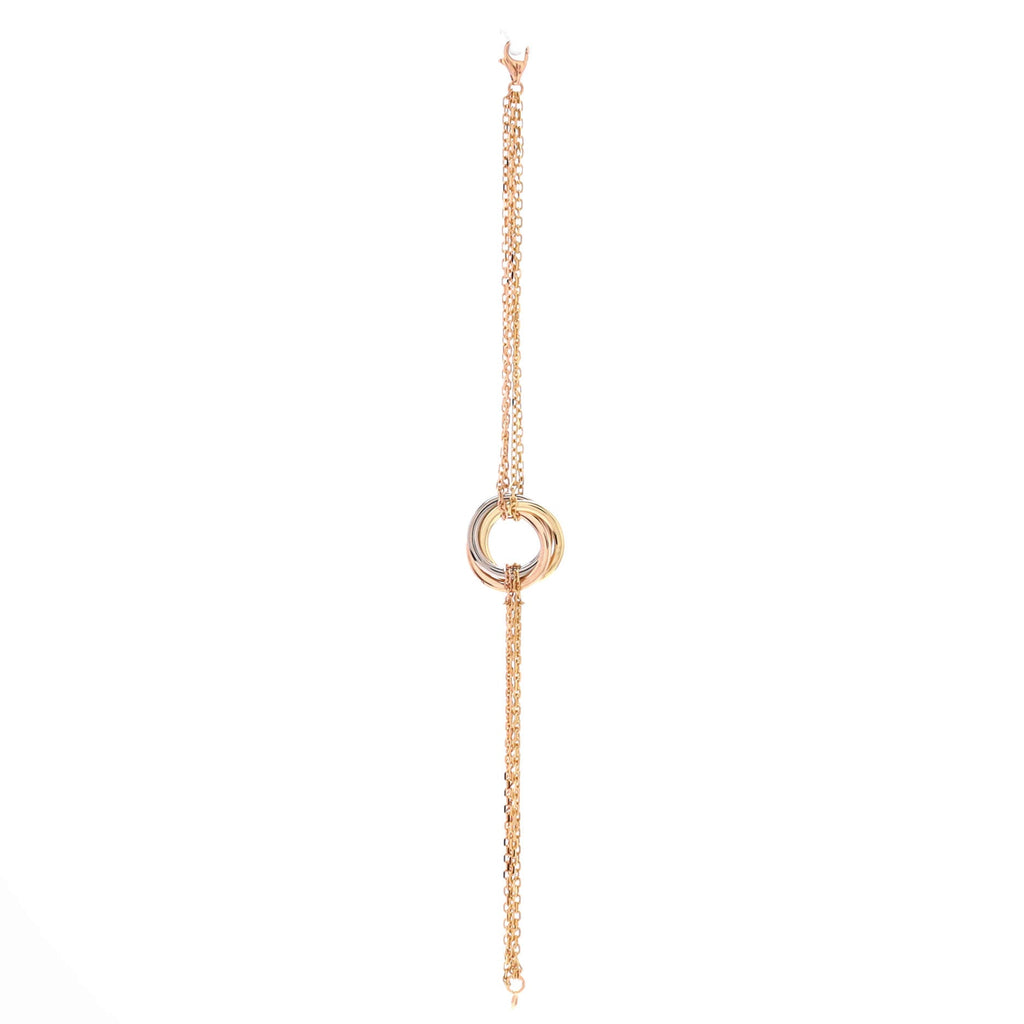 Trinity 4 Chain Bracelet 18K Tricolor Gold