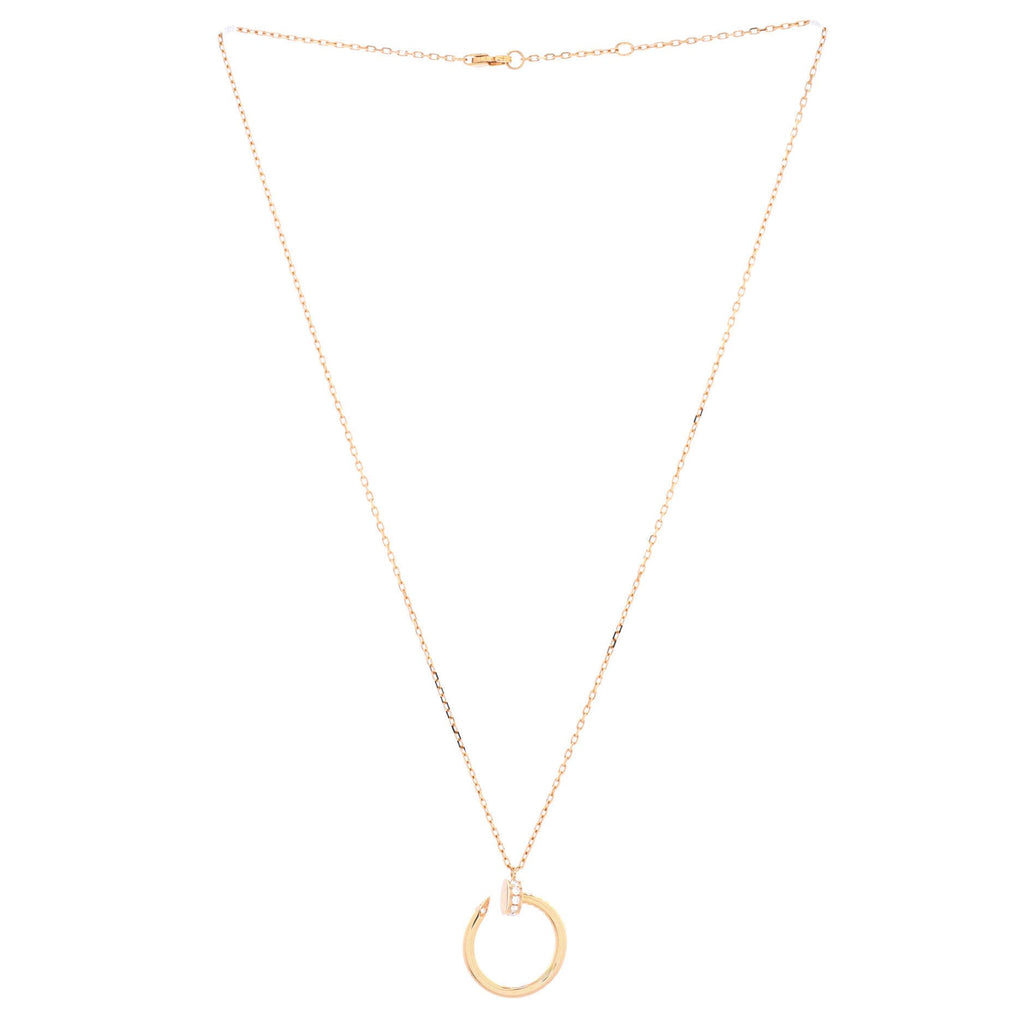 Juste un Clou Pendant Necklace 18K Rose Gold with Diamonds