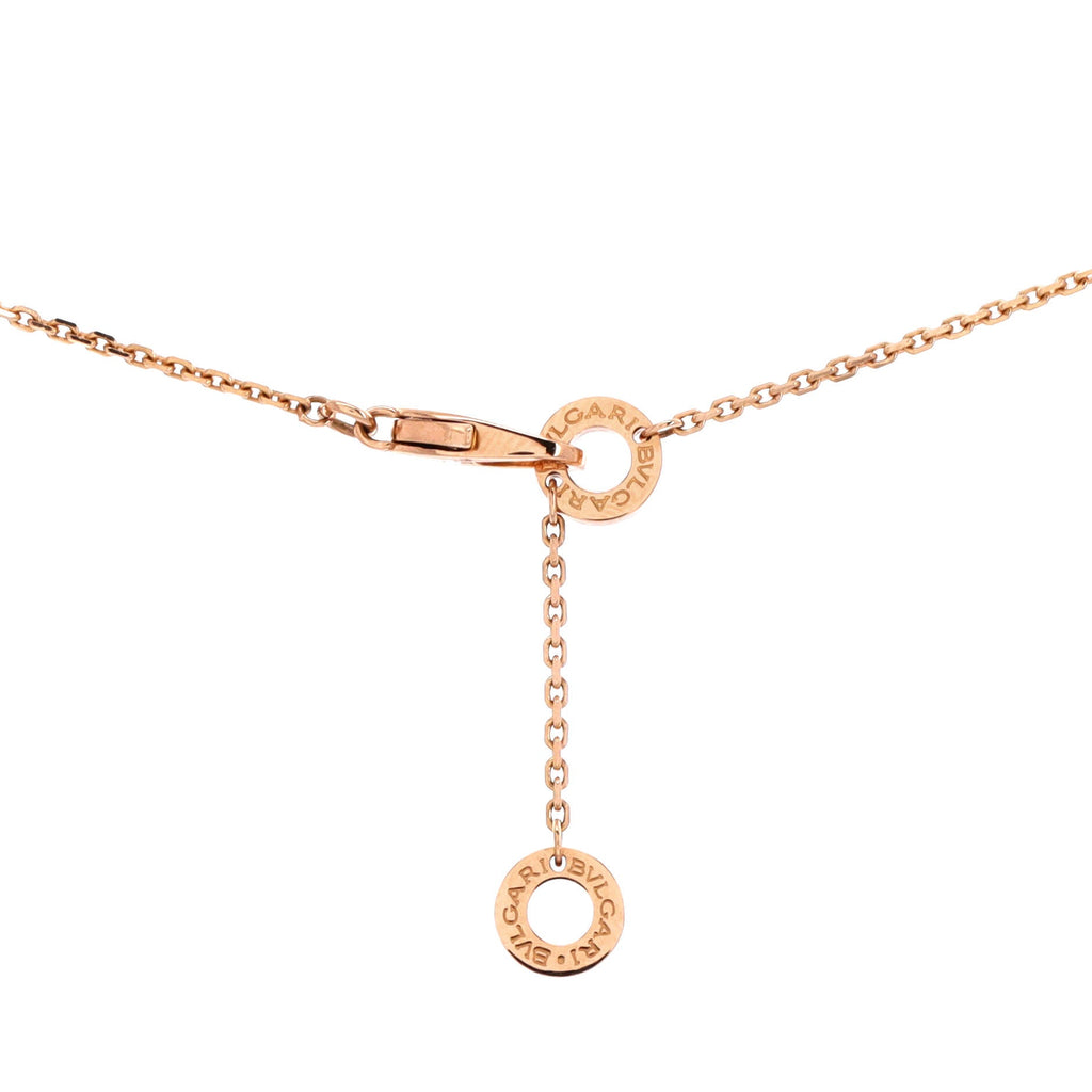 Divas' Dream Pendant Necklace 18K Rose Gold with Malachite and Diamonds Large