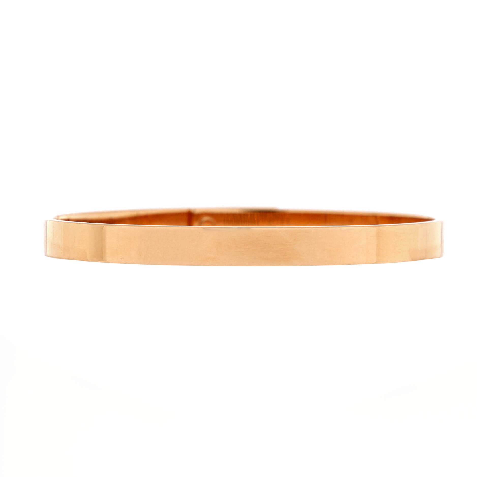 Kelly Bracelet 18K Rose Gold with 4 Diamonds Small