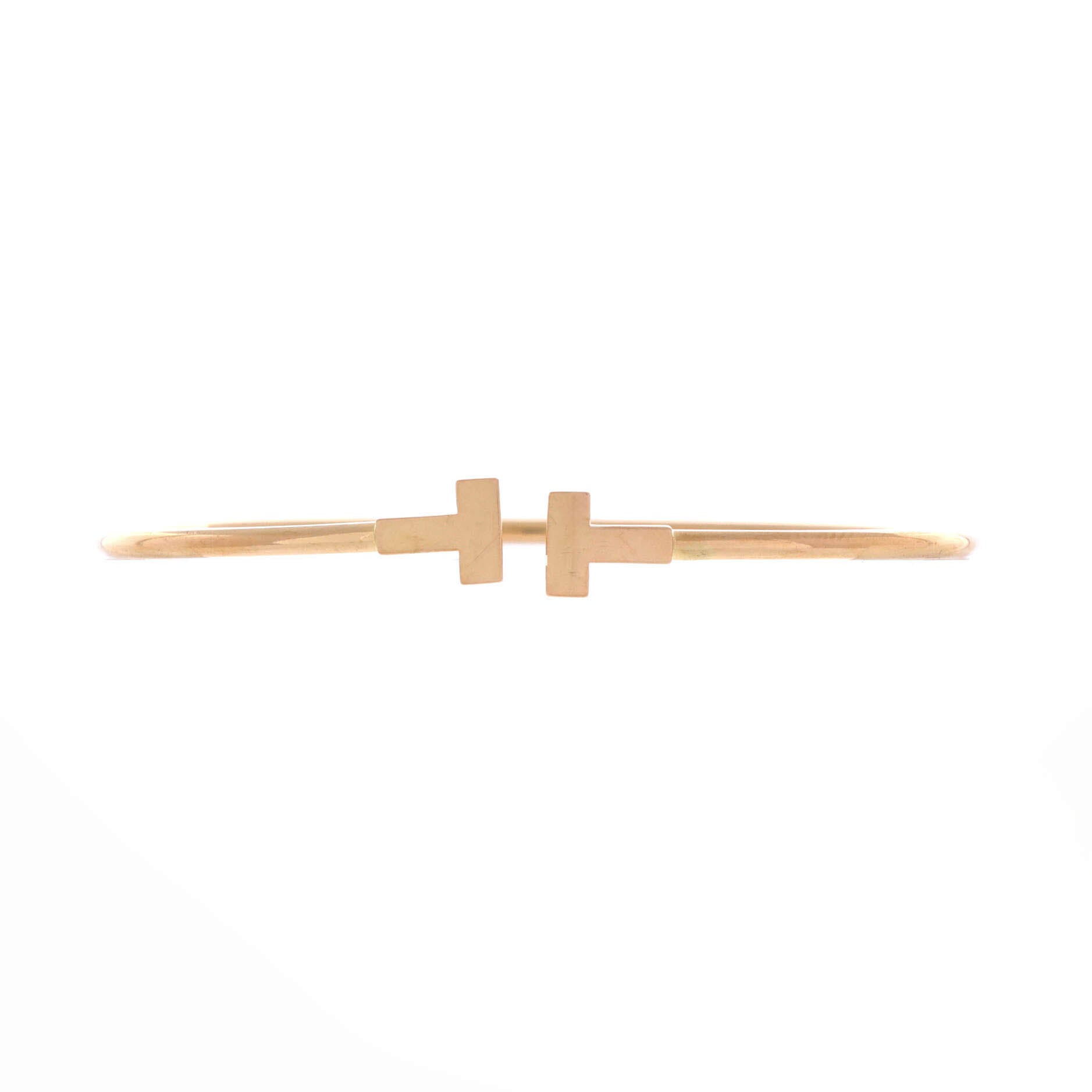 T Wire Bracelet 18K Yellow Gold Narrow