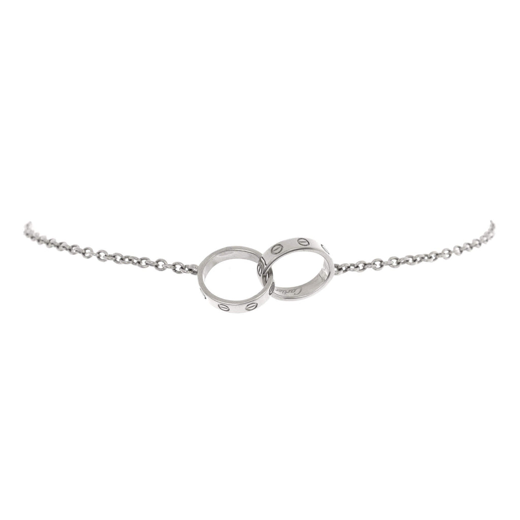 Love Interlocking Bracelet 18K White Gold