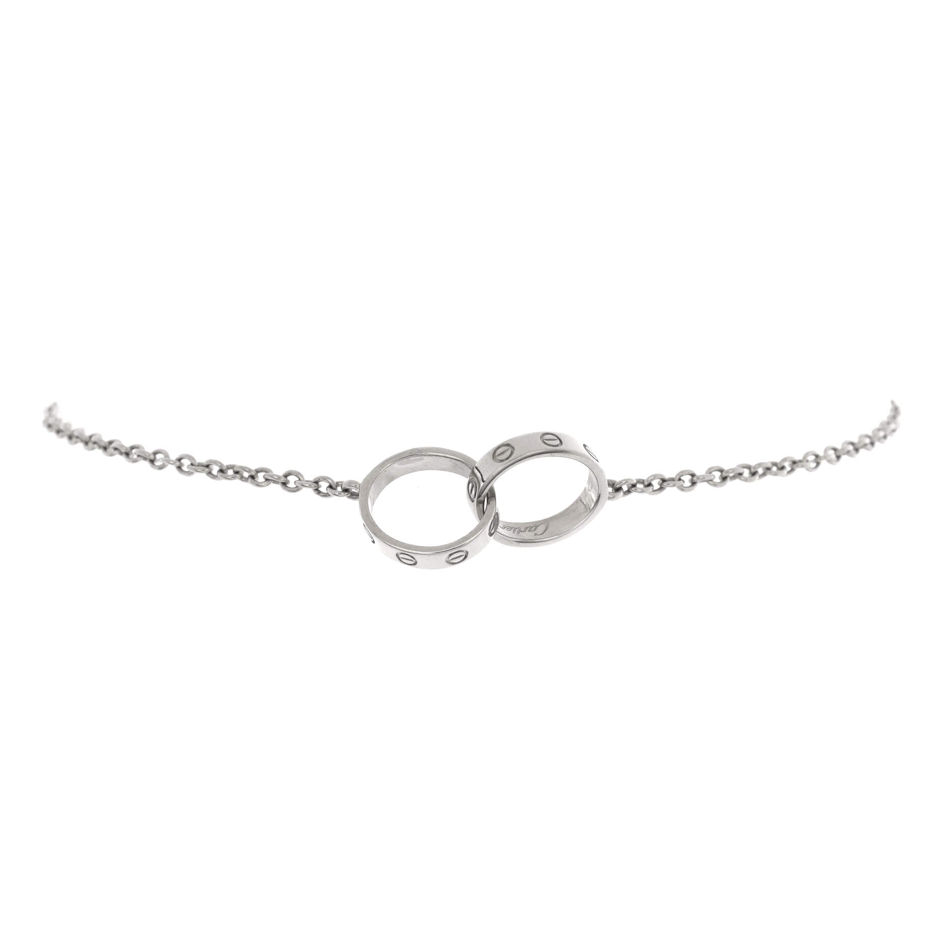 Love Interlocking Bracelet 18K White Gold