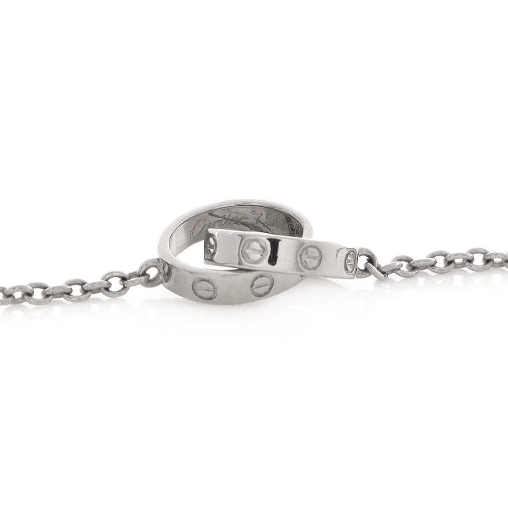 Love Interlocking Bracelet 18K White Gold