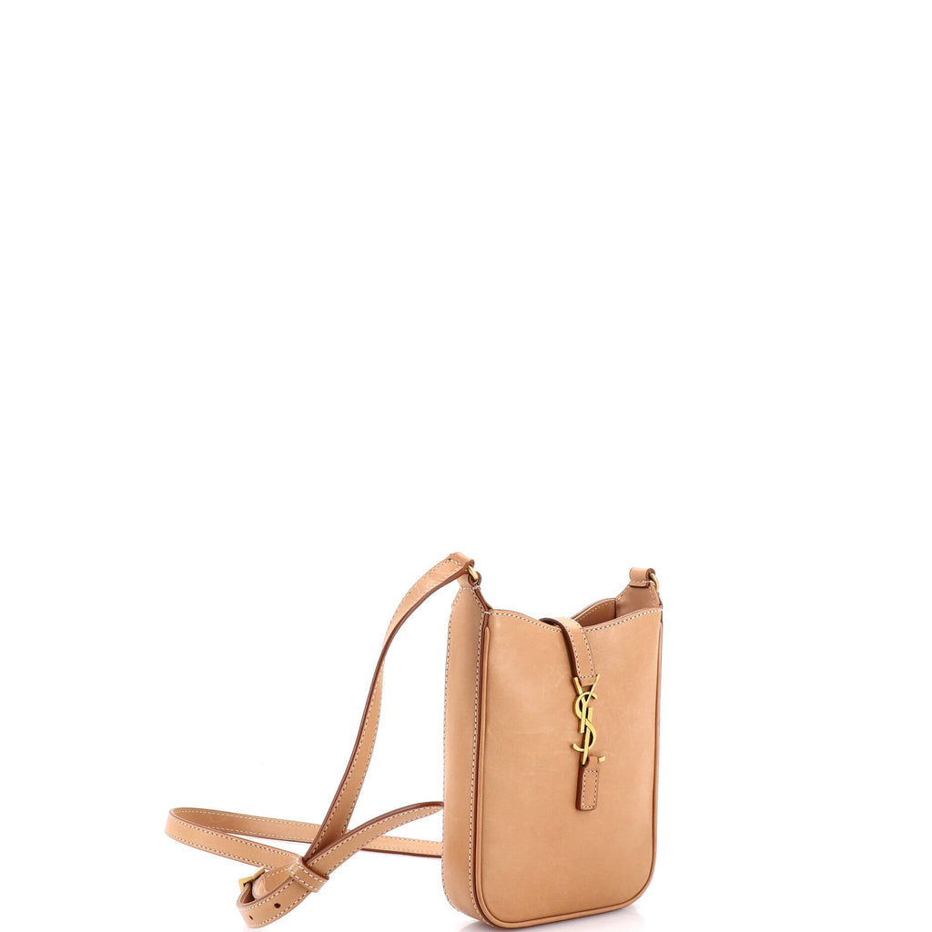 Le 5 a 7 Vertical Shoulder Bag Leather Mini