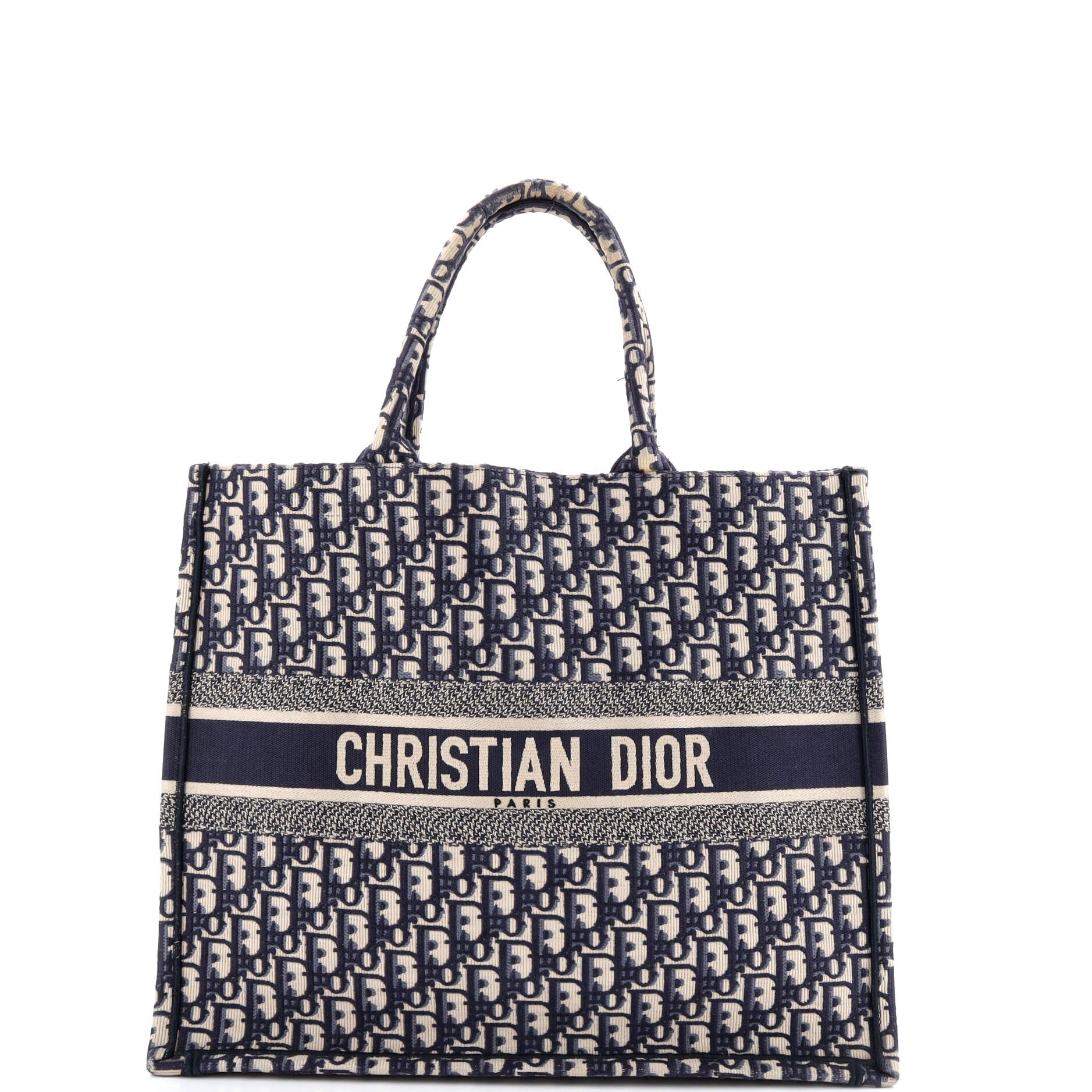 Book Tote Oblique Canvas Large