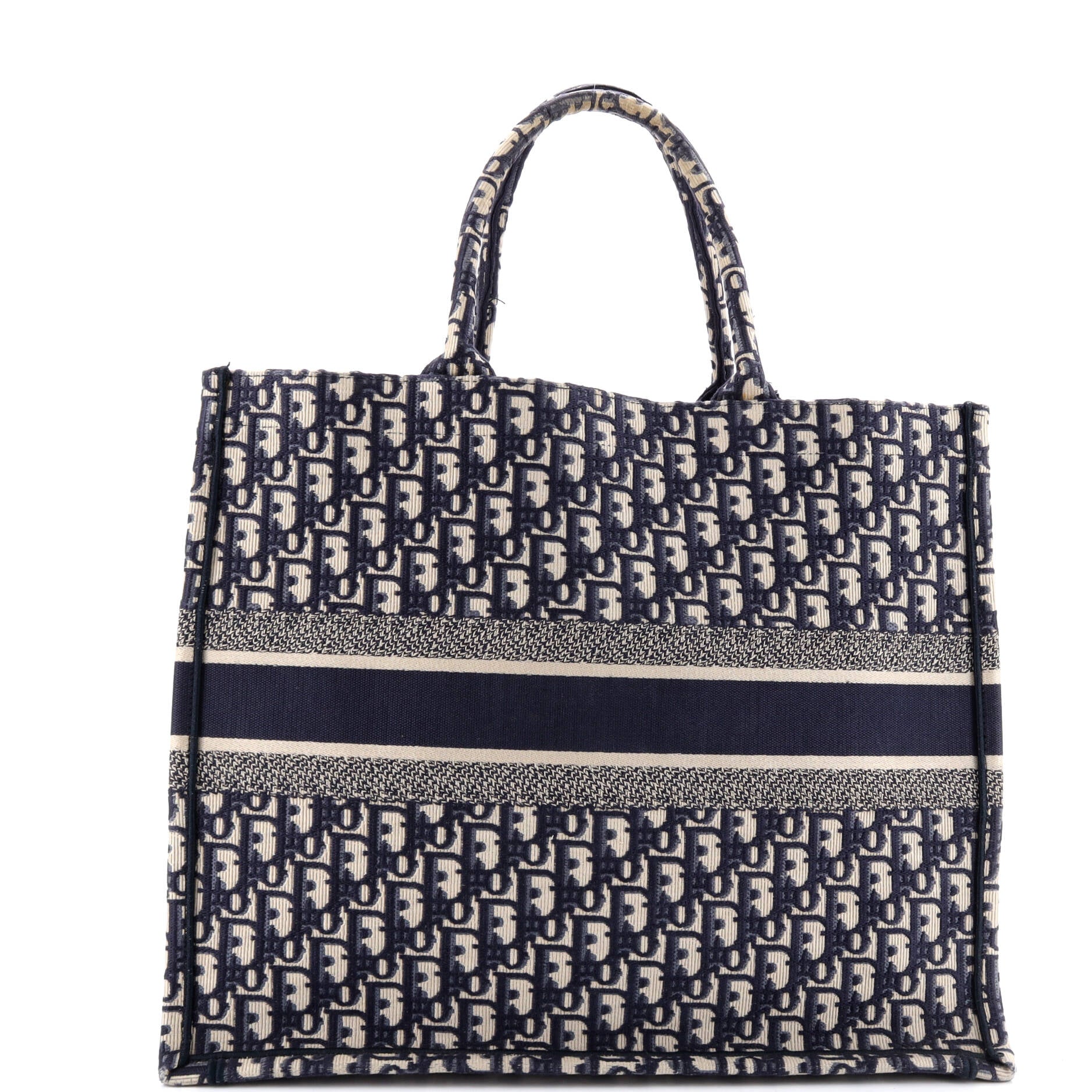 Book Tote Oblique Canvas Large