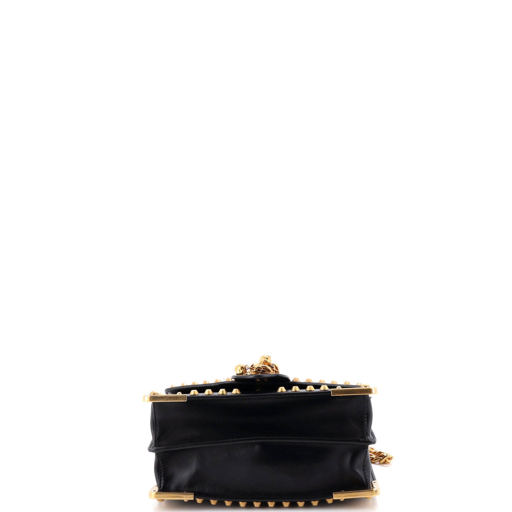 Animalier Cahier Crossbody Bag Studded Leather Small