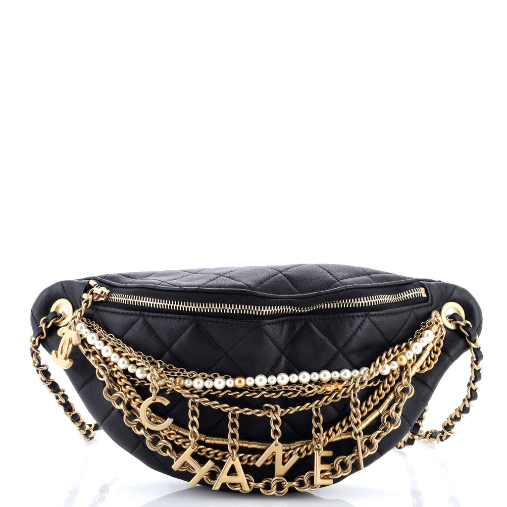 All About Chains Waist Bag Quilted Lambskin