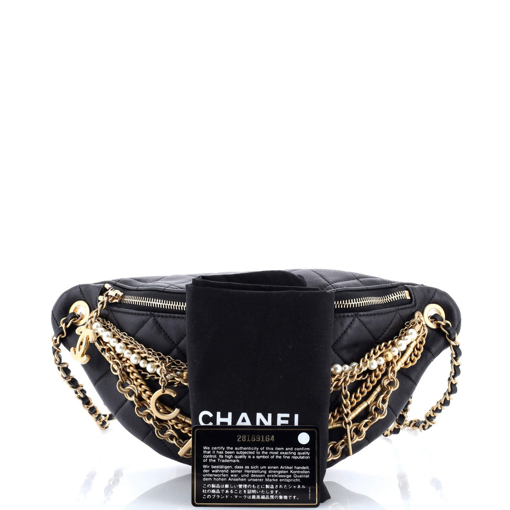 All About Chains Waist Bag Quilted Lambskin