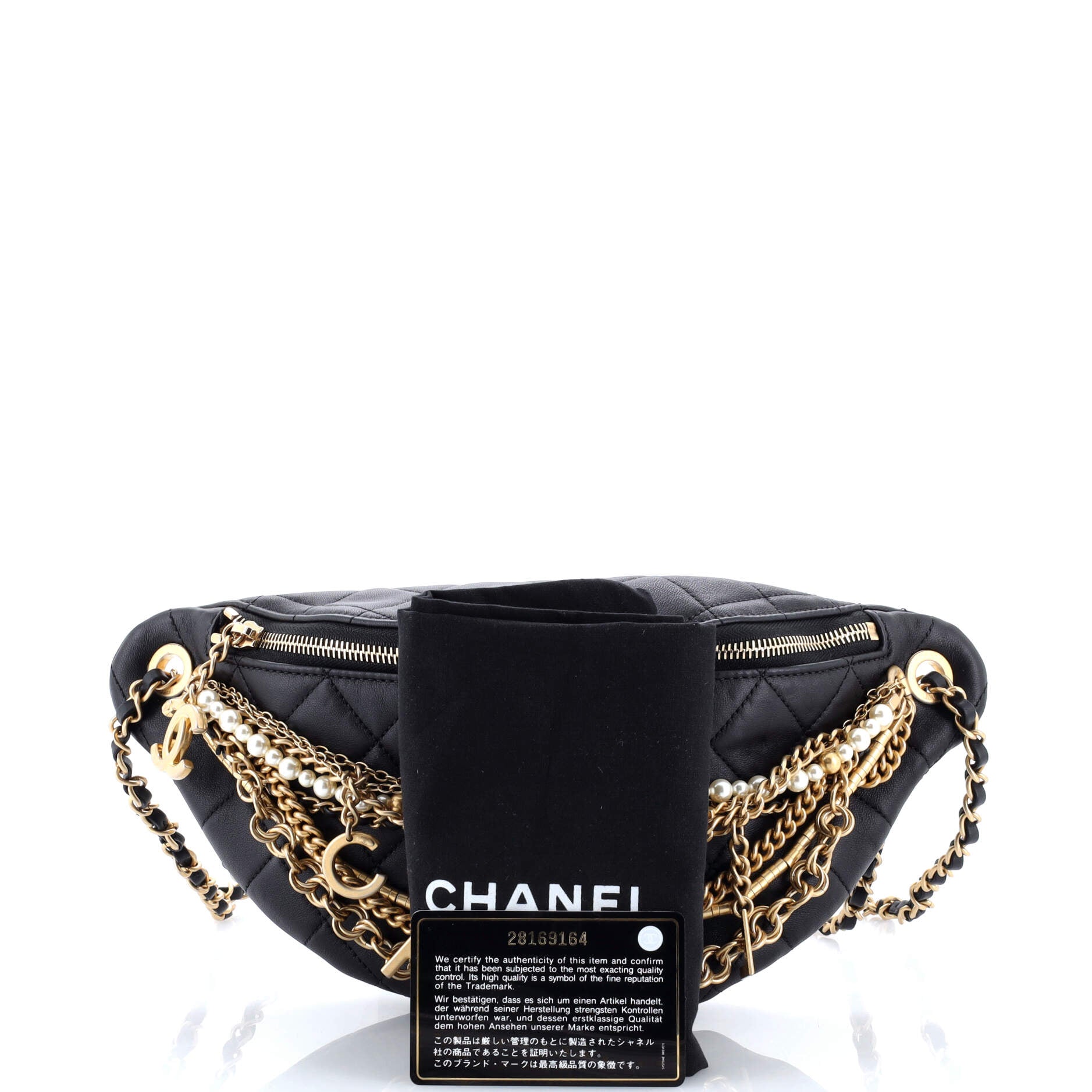 All About Chains Waist Bag Quilted Lambskin