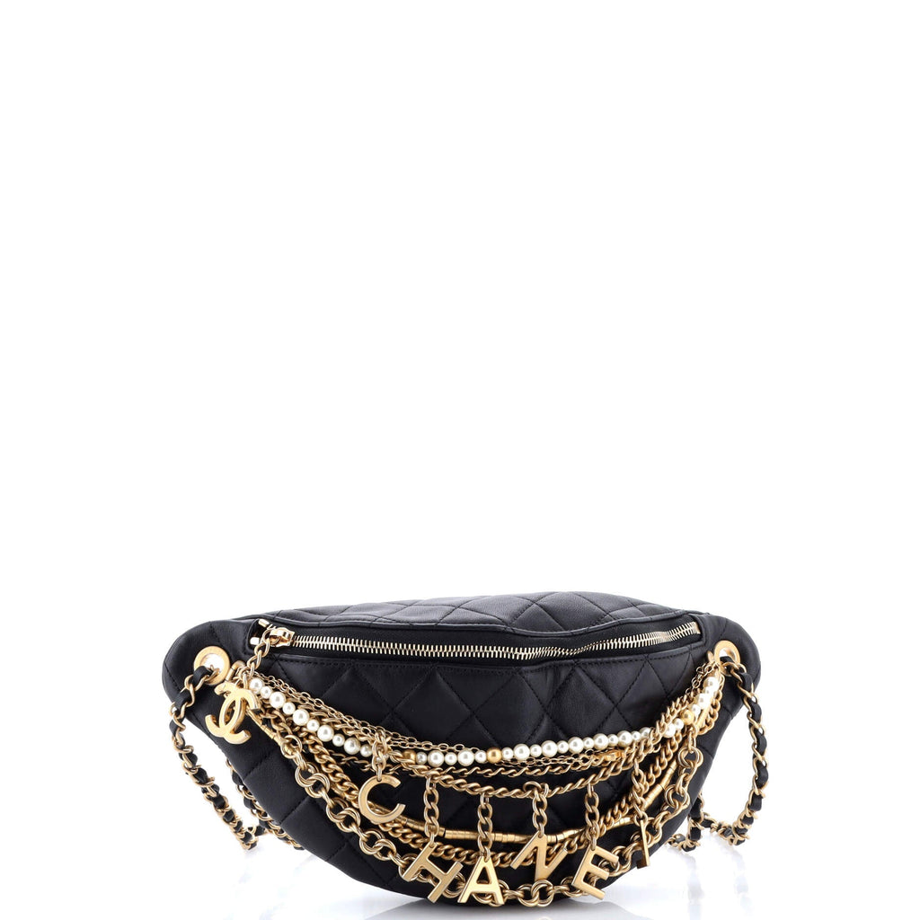 All About Chains Waist Bag Quilted Lambskin