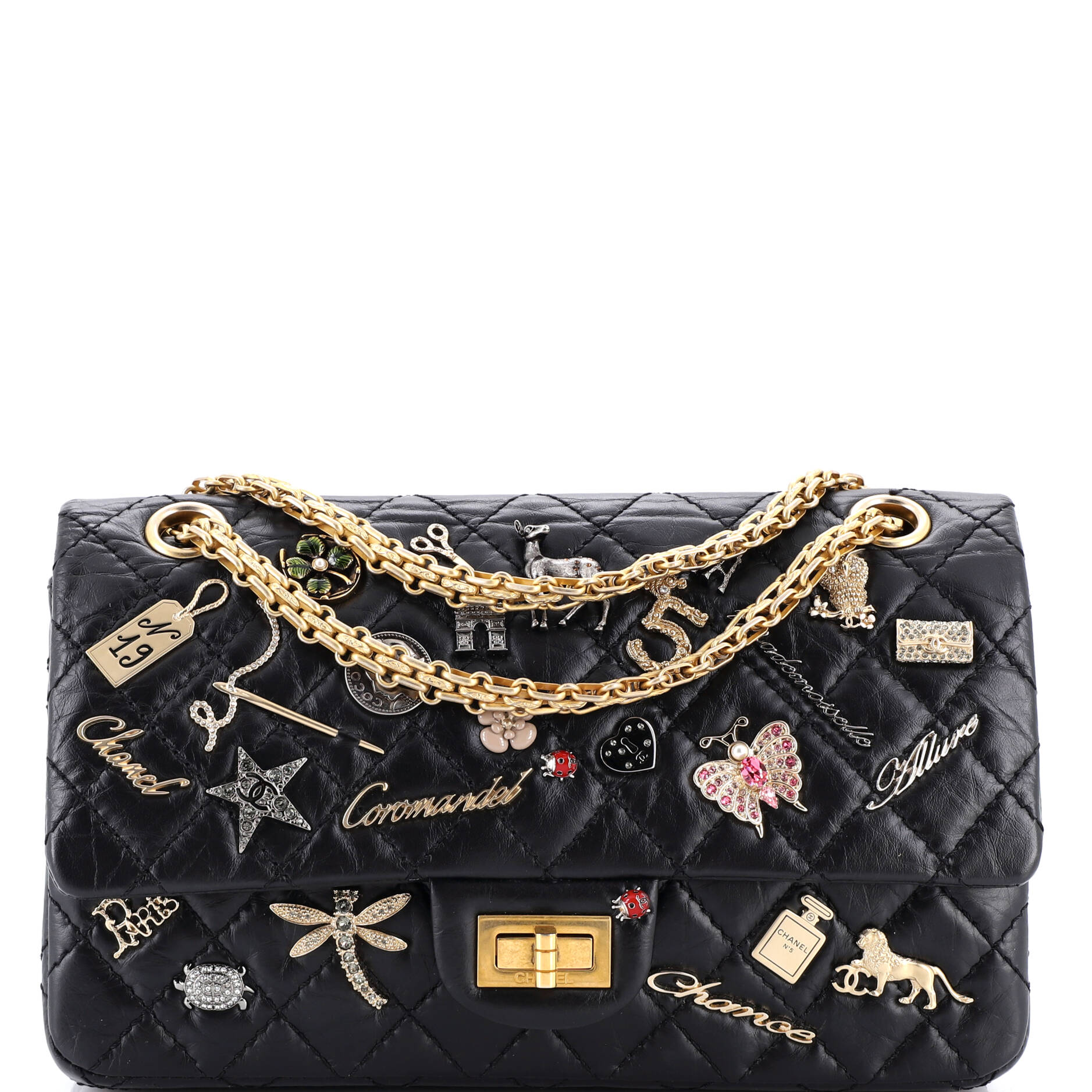 Lucky Charms Reissue 2.55 Flap Bag Quilted Aged Calfskin 225