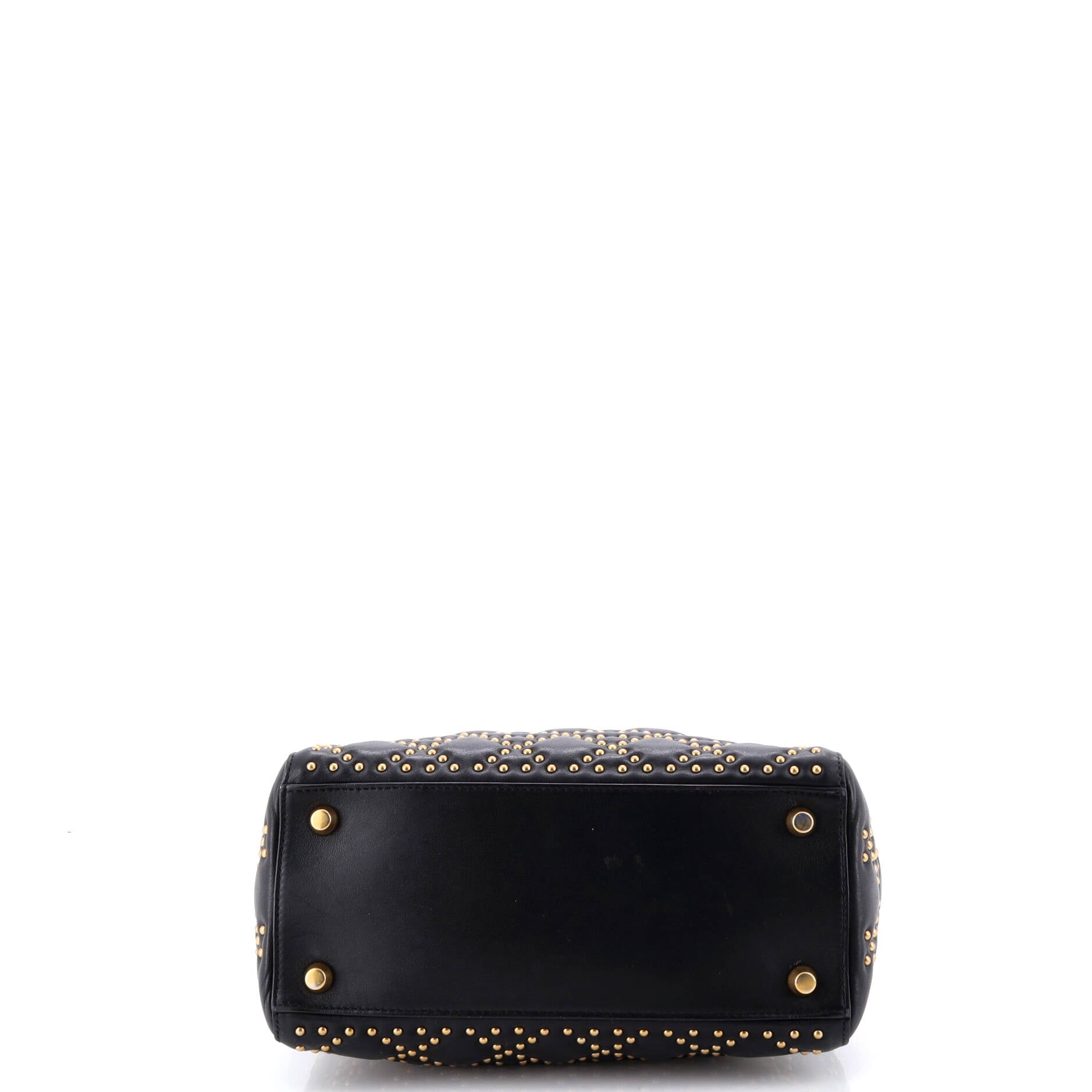 Supple Lady Dior Bag Cannage Studded Lambskin Medium