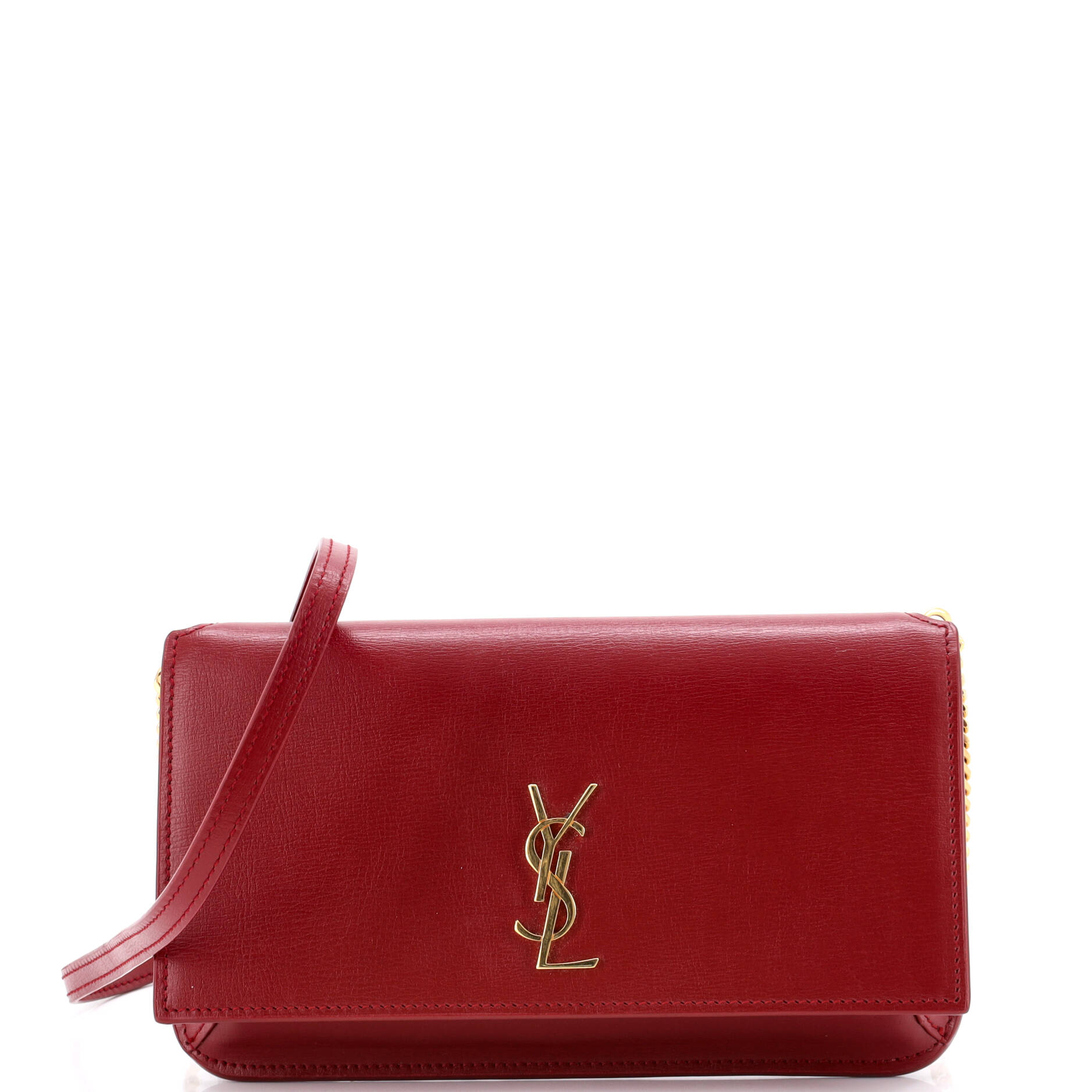 Classic Monogram Phone Holder Shoulder Bag Leather
