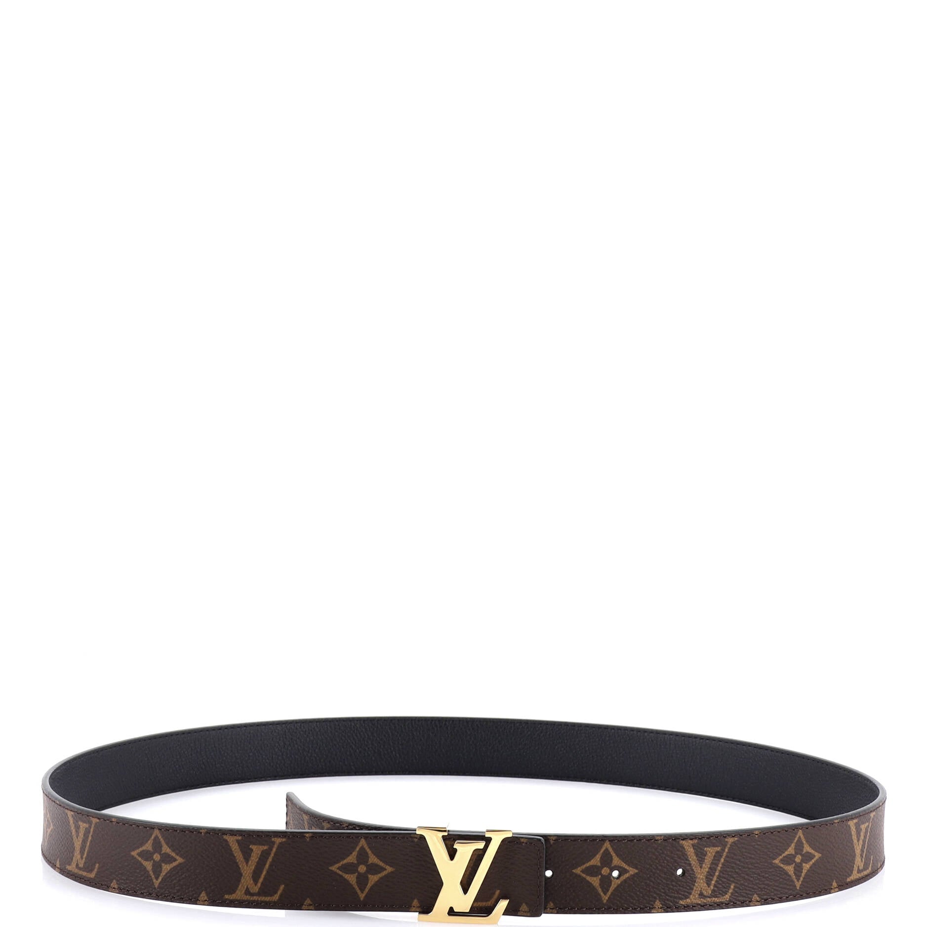 LV Initiales Reversible Belt Monogram Canvas and Leather Medium