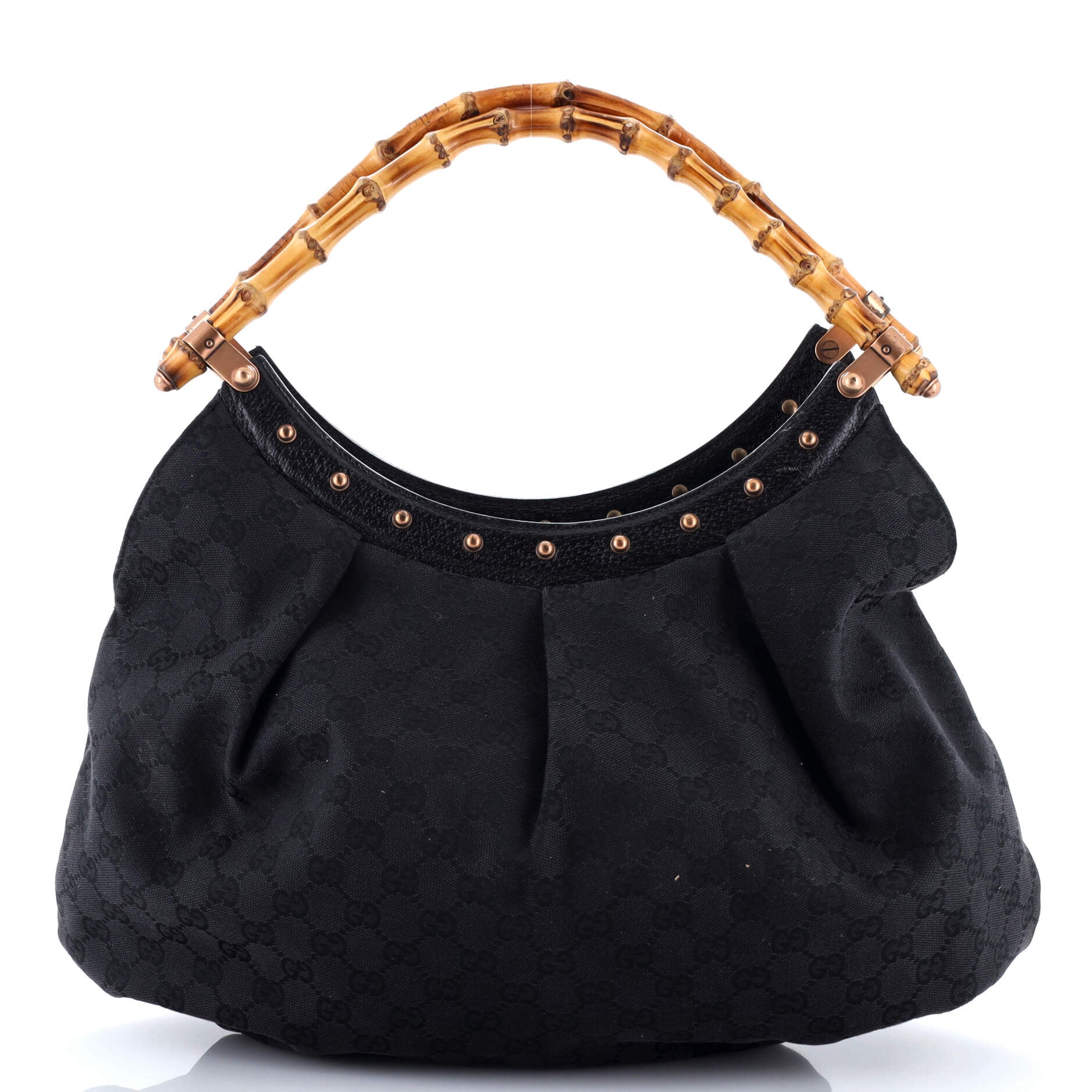 Vintage Bamboo Hobo GG Canvas Large